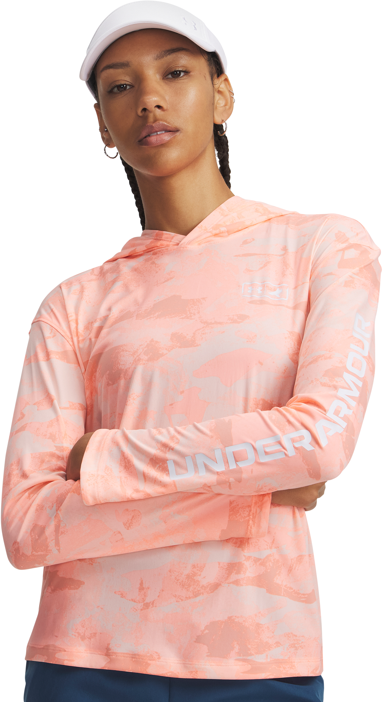 Image of Under Armour BlacktipH Fish Elite Hoodie - Posh Pink