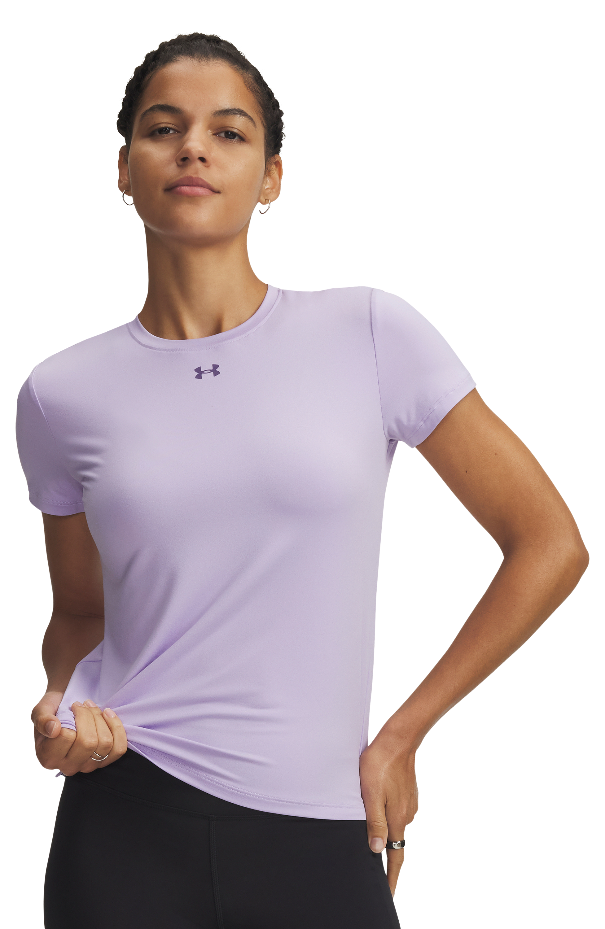 Image of Under Armour Vanish Short-Sleeve Shirt - Purple Crest