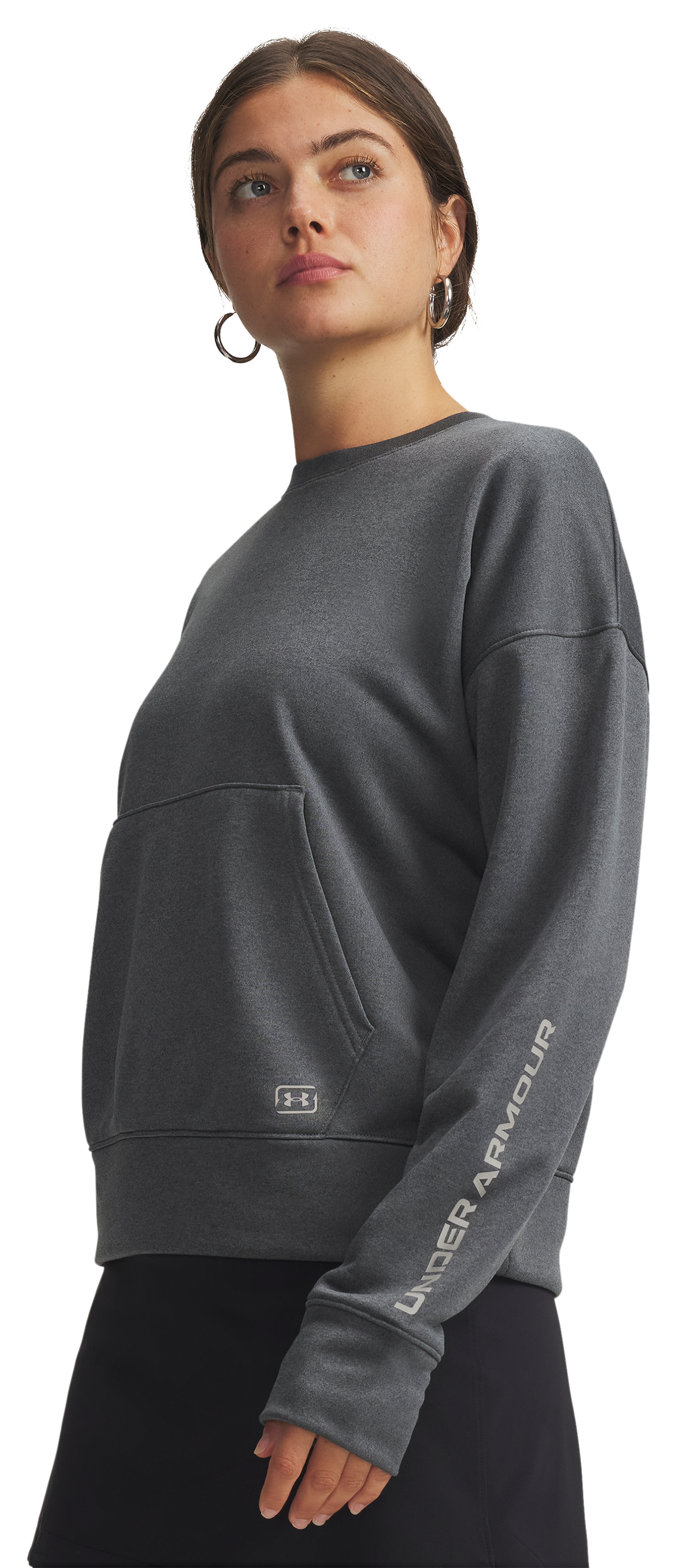 Image of Under Armour Fish Pro Terry Long-Sleeve Sweatshirt - Clay Green