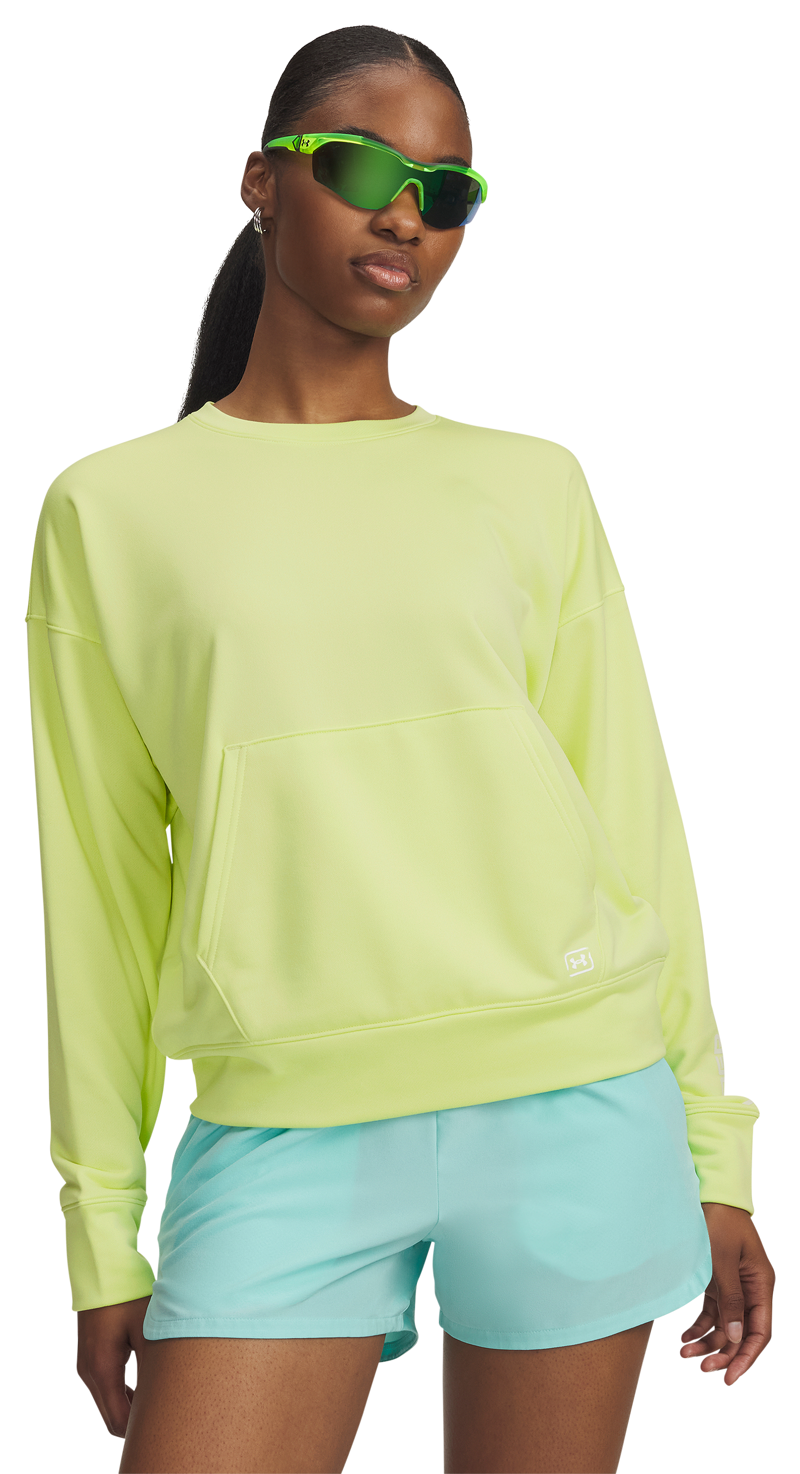Image of Under Armour Fish Pro Terry Long-Sleeve Sweatshirt - Fade Green