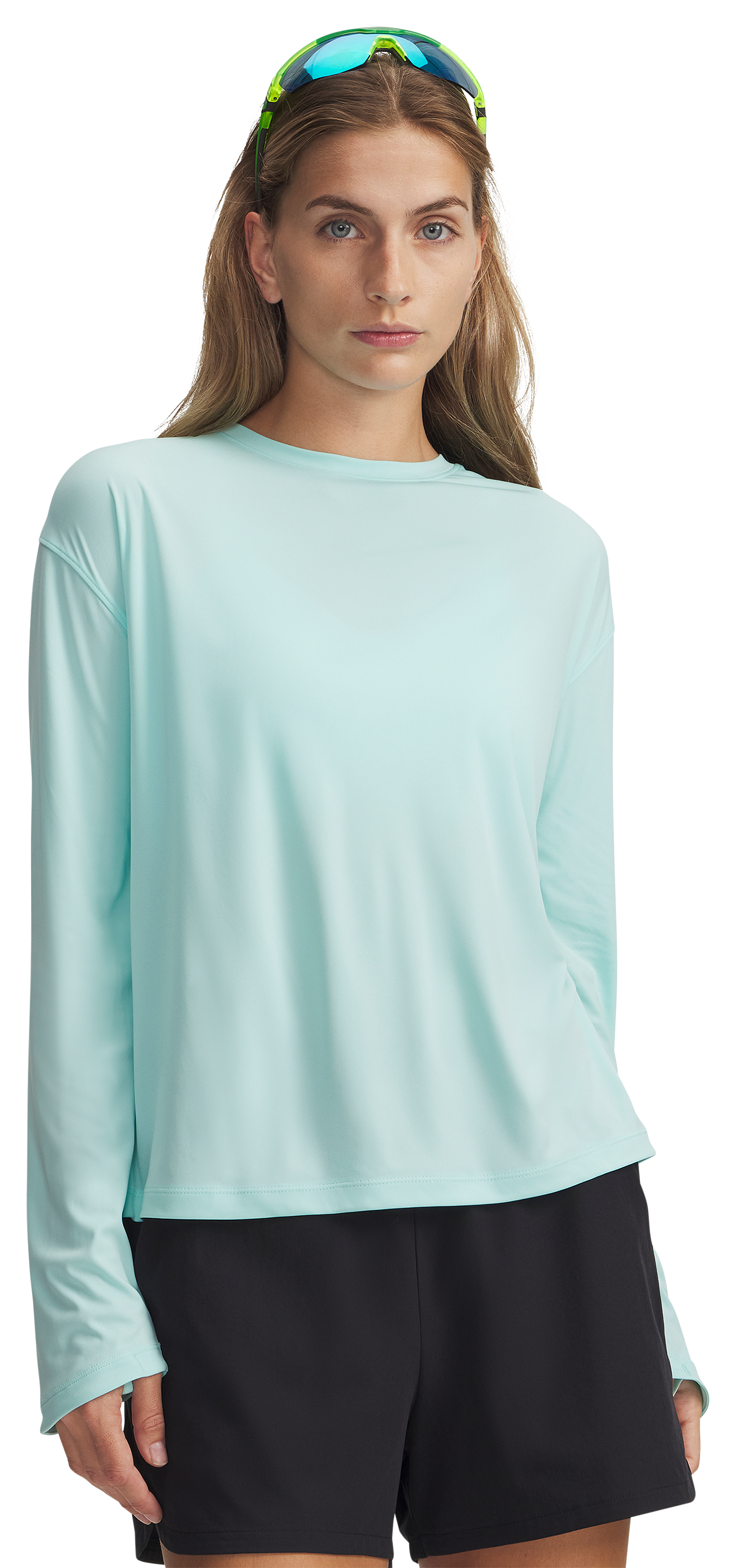 Image of Under Armour Fish Elite Long-Sleeve Shirt - Neo Turquoise