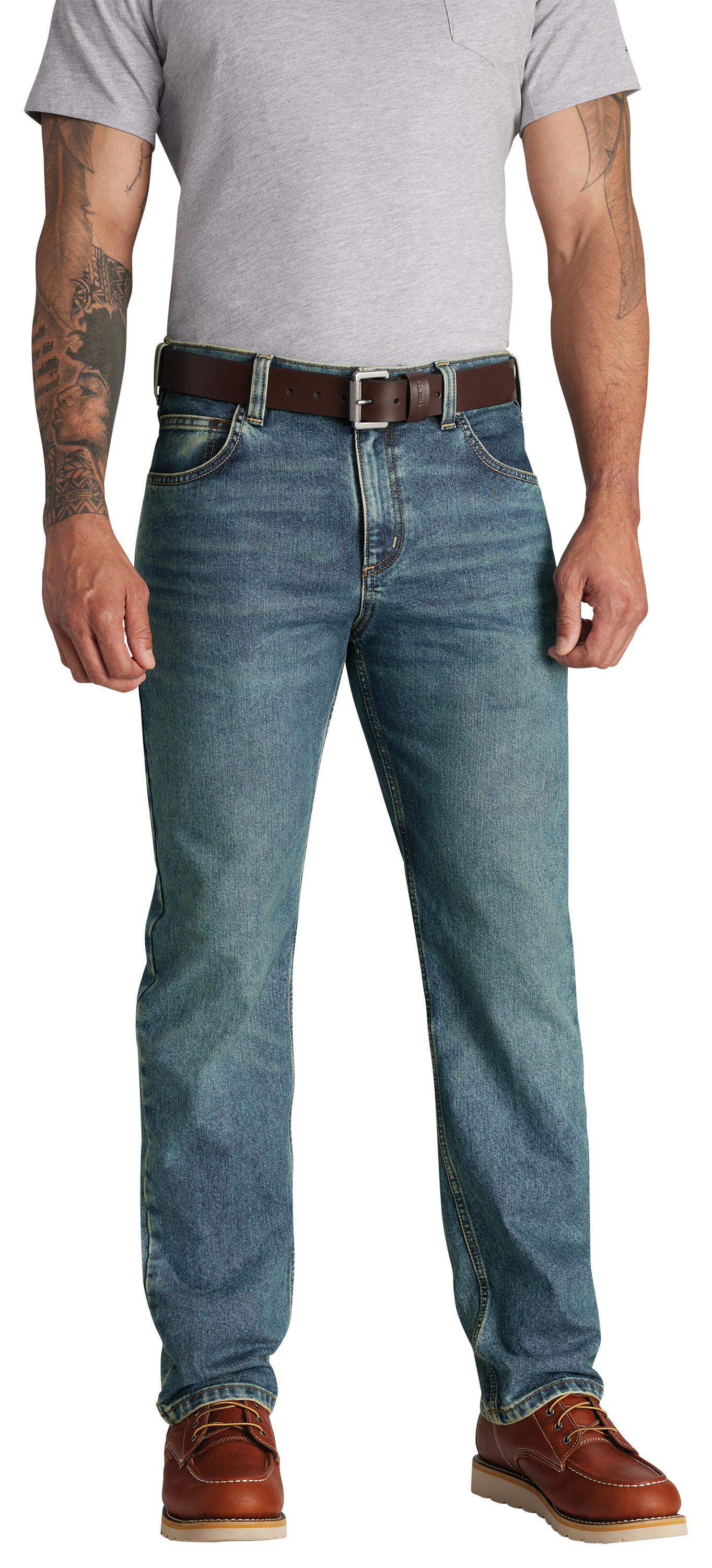 Image of Carhartt Slim Straight Rugged Flex Jeans - Iron