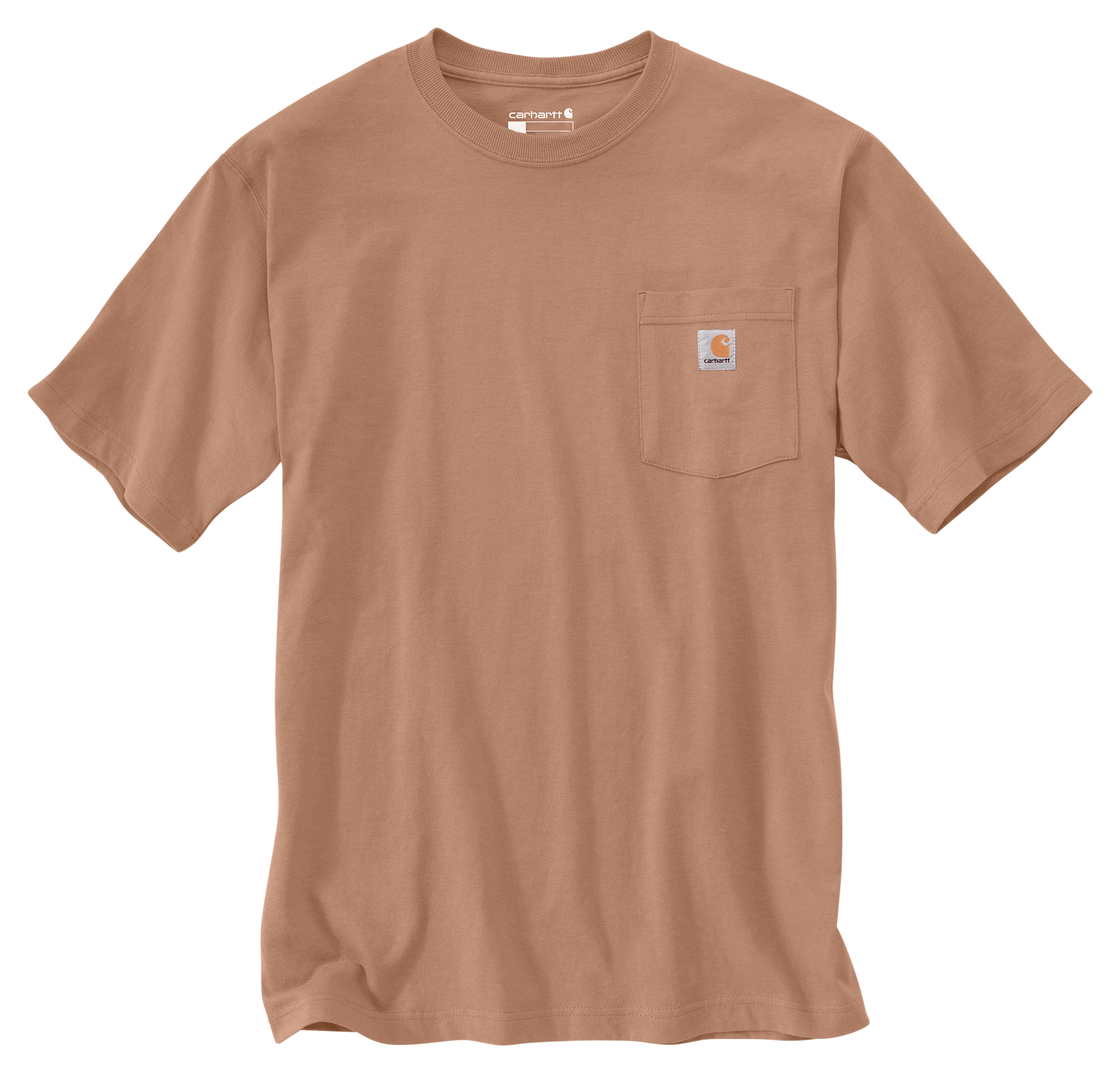 Image of Carhartt Loose-Fit Heavyweight Short-Sleeve Pocket T-Shirt - Italian Clay