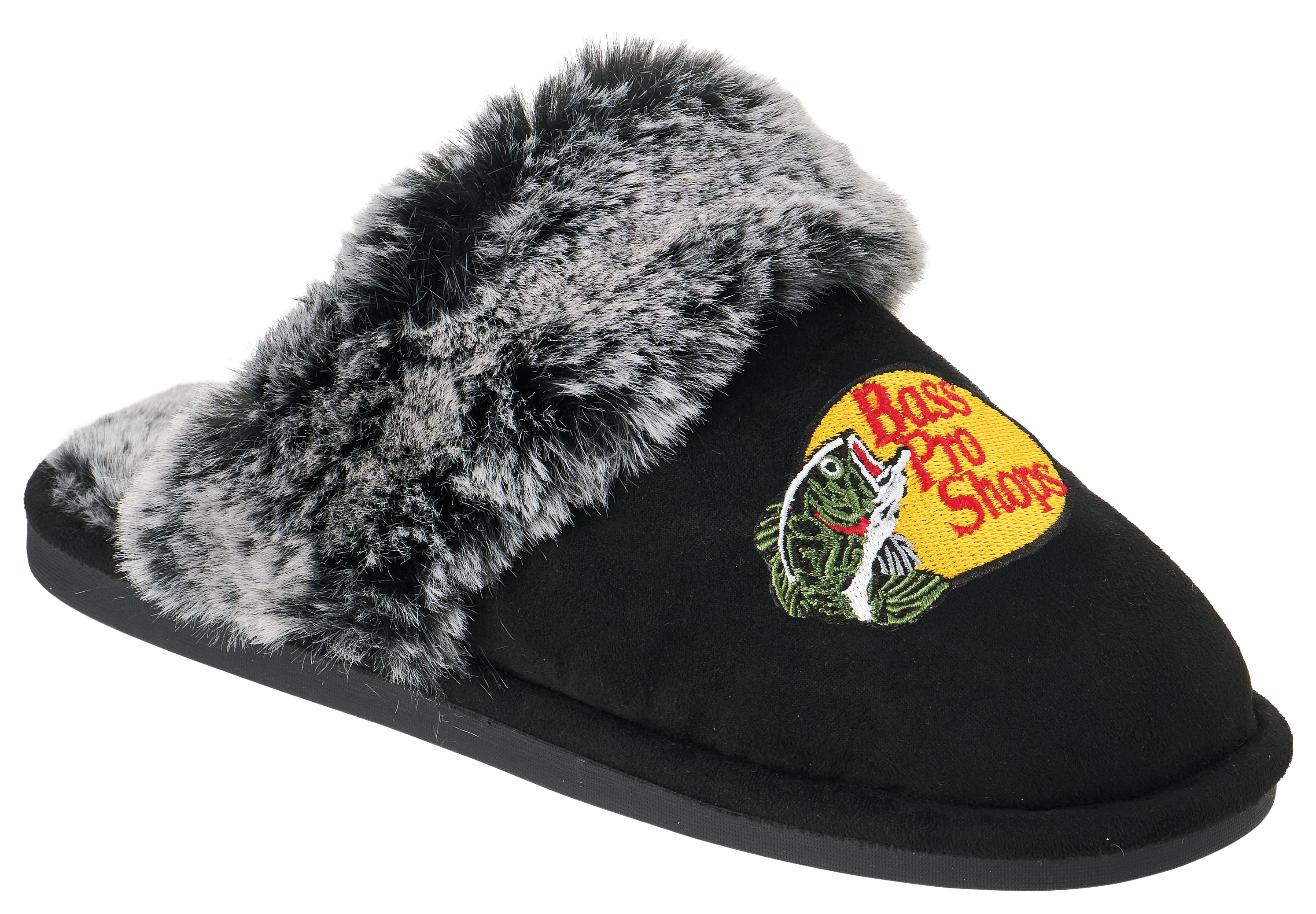 Image of Bass Pro Shops Slippers for Ladies - Black - 6/7M