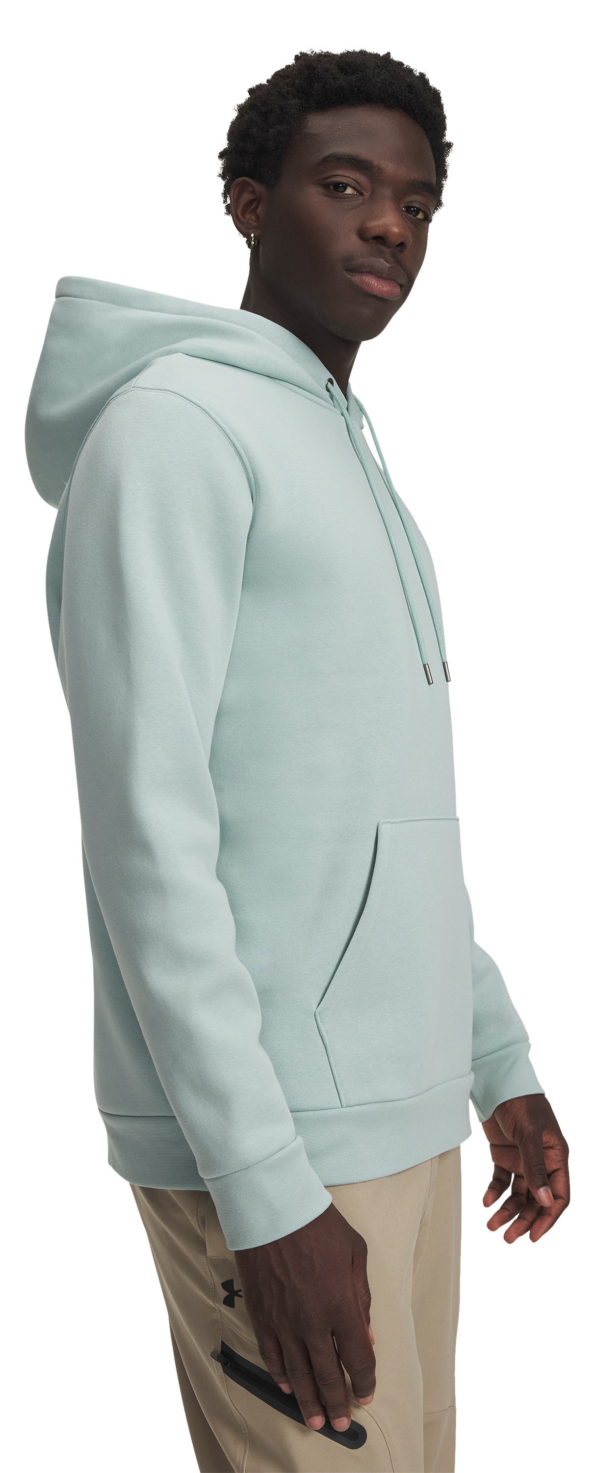 Image of Under Armour Icon Fleece Long-Sleeve Hoodie - Enamel Blue - S