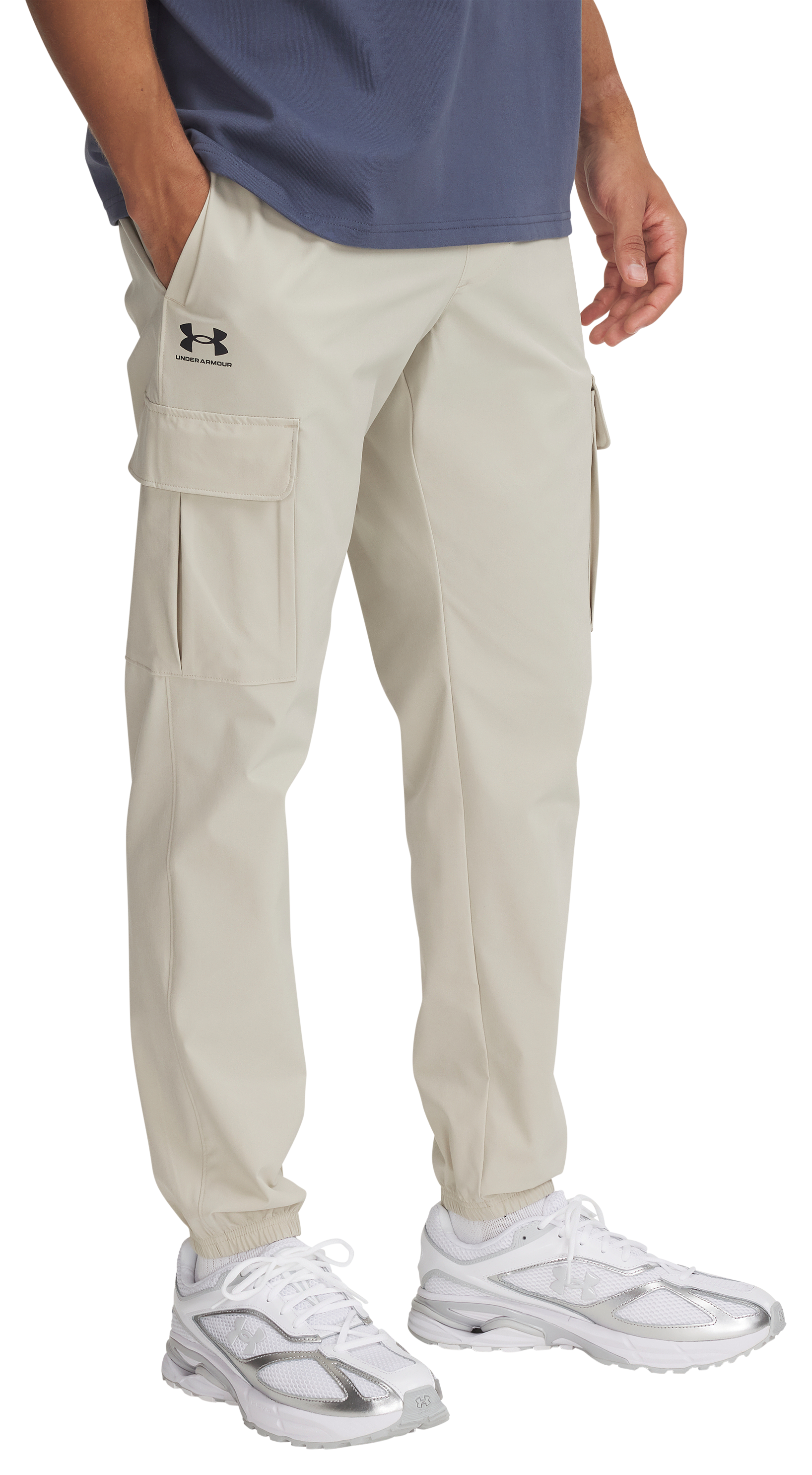 Image of Under Armour Vibe Woven Cargo Pants - Khaki Base