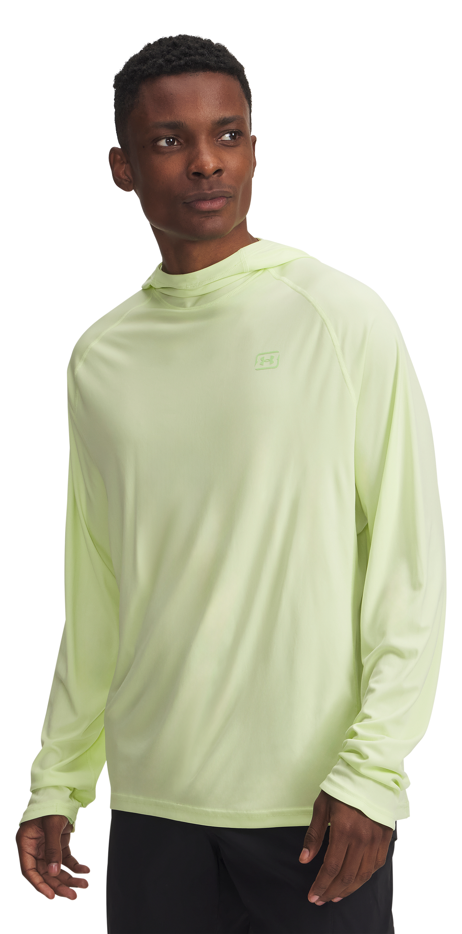 Image of Under Armour Fish Elite Long-Sleeve Hoodie - Fade Green