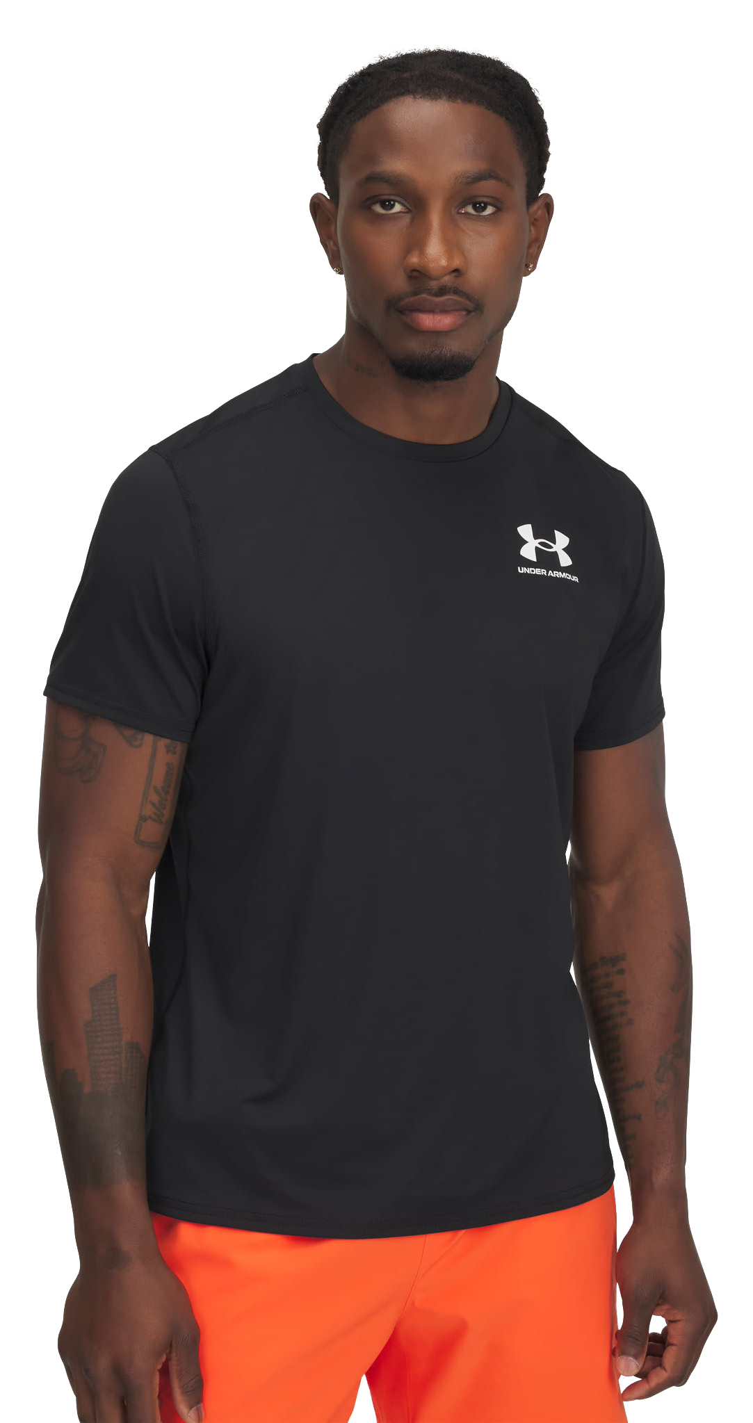 Image of Under Armour HeatGear Fitted Short-Sleeve T-Shirt - Black - M