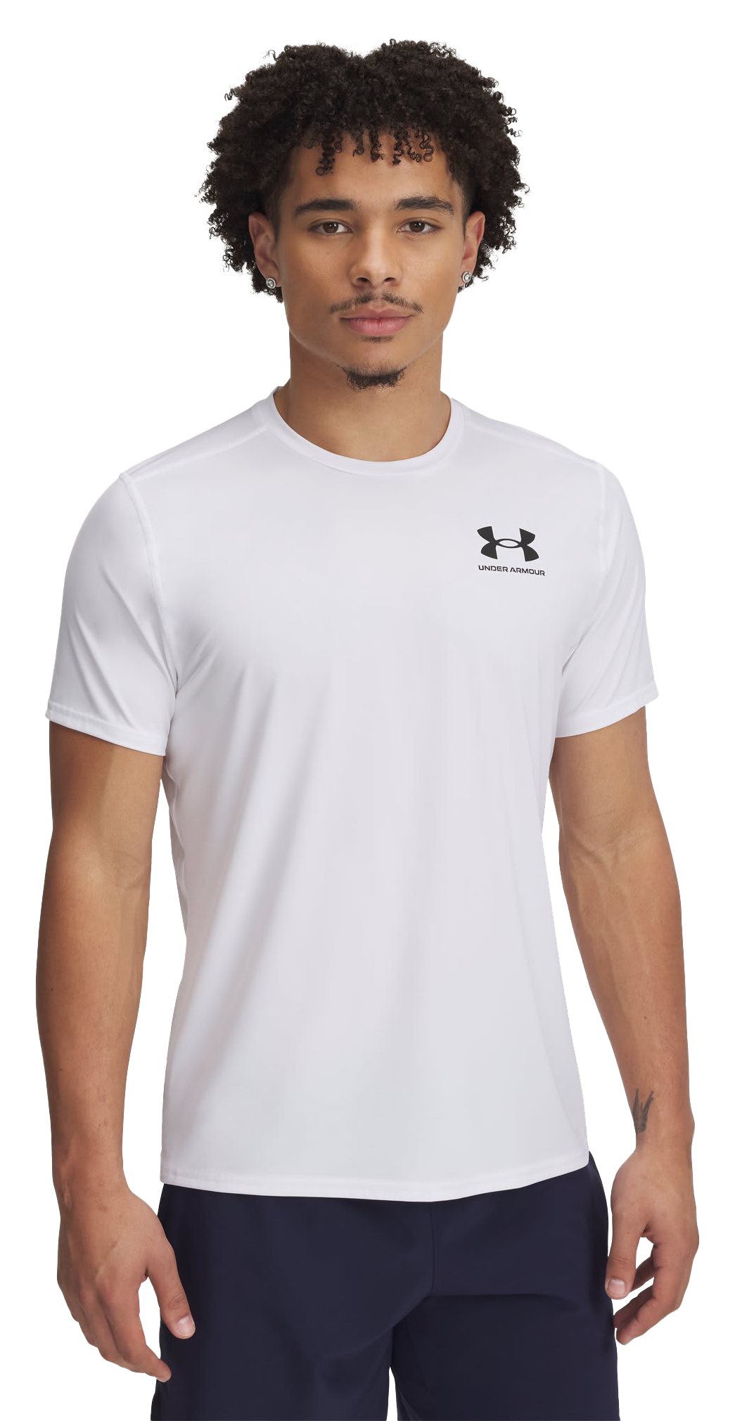 Image of Under Armour HeatGear Fitted Short-Sleeve T-Shirt - White
