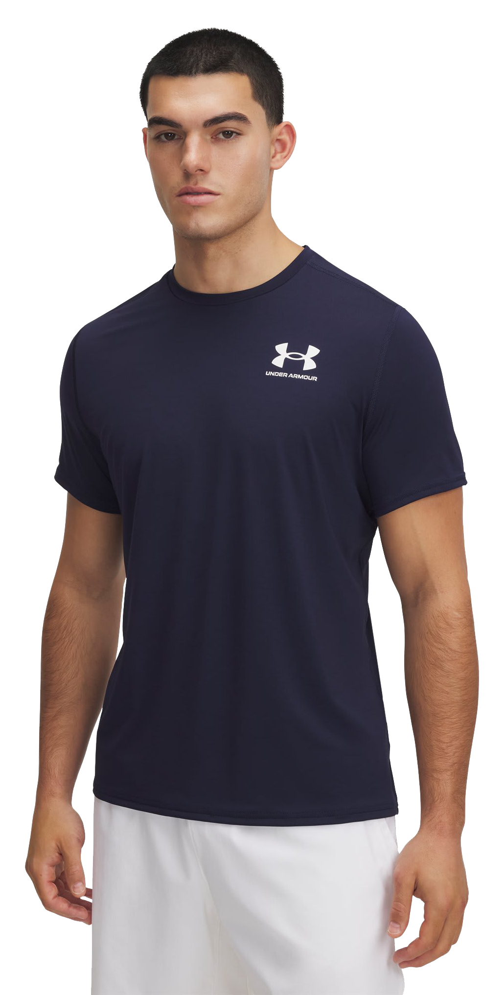 Image of Under Armour HeatGear Fitted Short-Sleeve T-Shirt - Midnight Navy