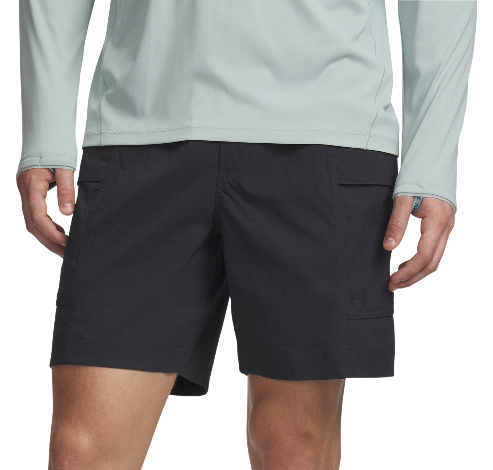 Image of Under Armour Explor Hike Cargo Shorts - Anthracite