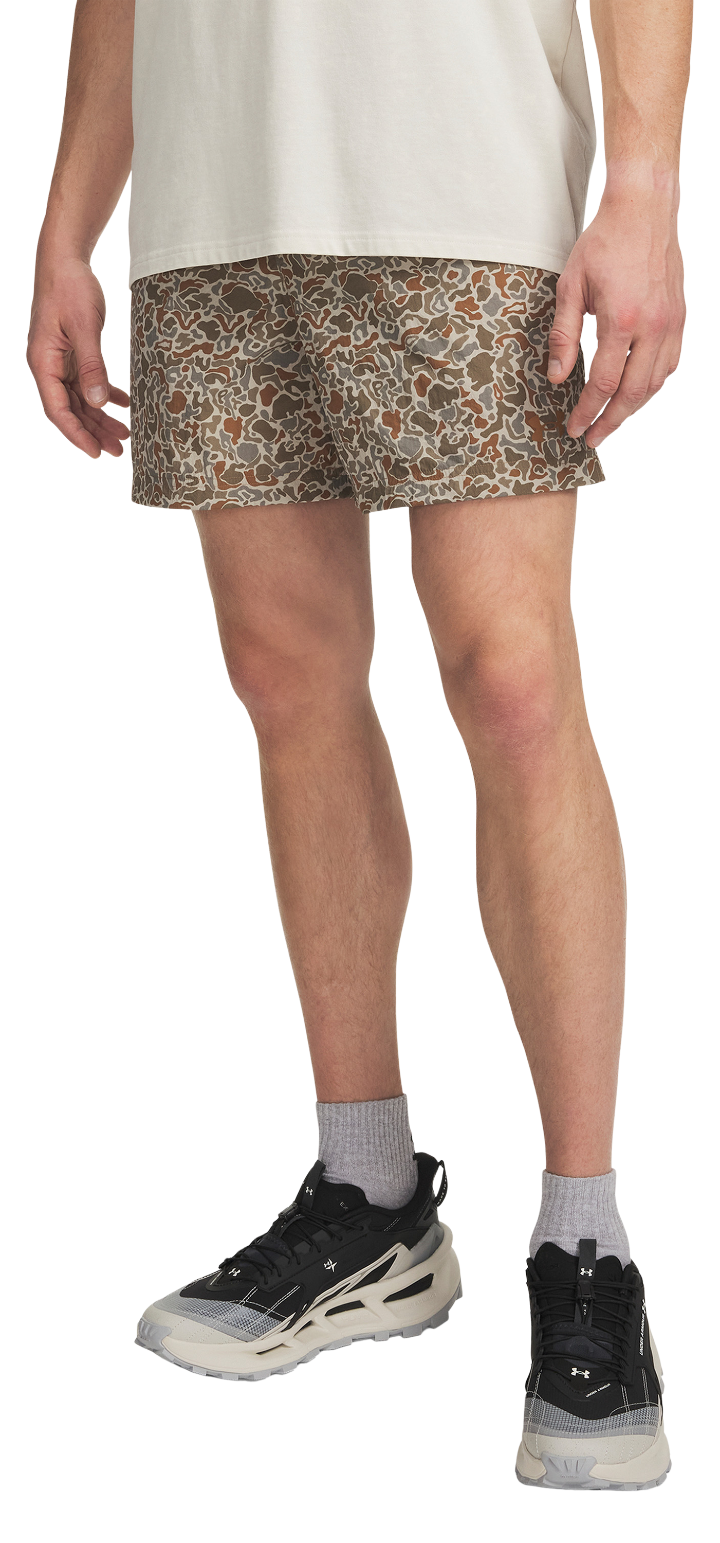 Image of Under Armour Explor Volley Shorts - City Khaki/Tundra