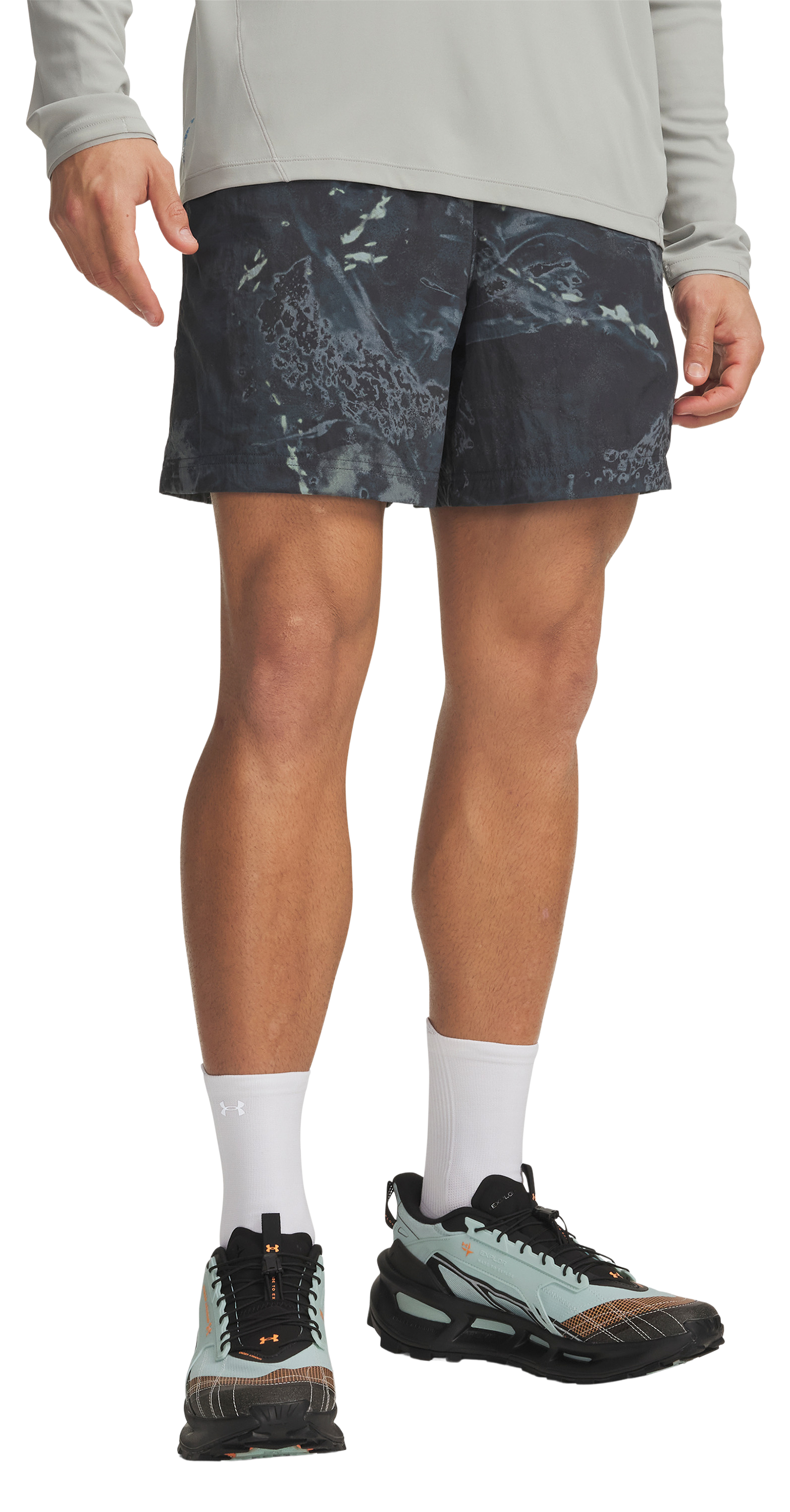 Image of Under Armour Explor Volley Shorts - Titan Gray