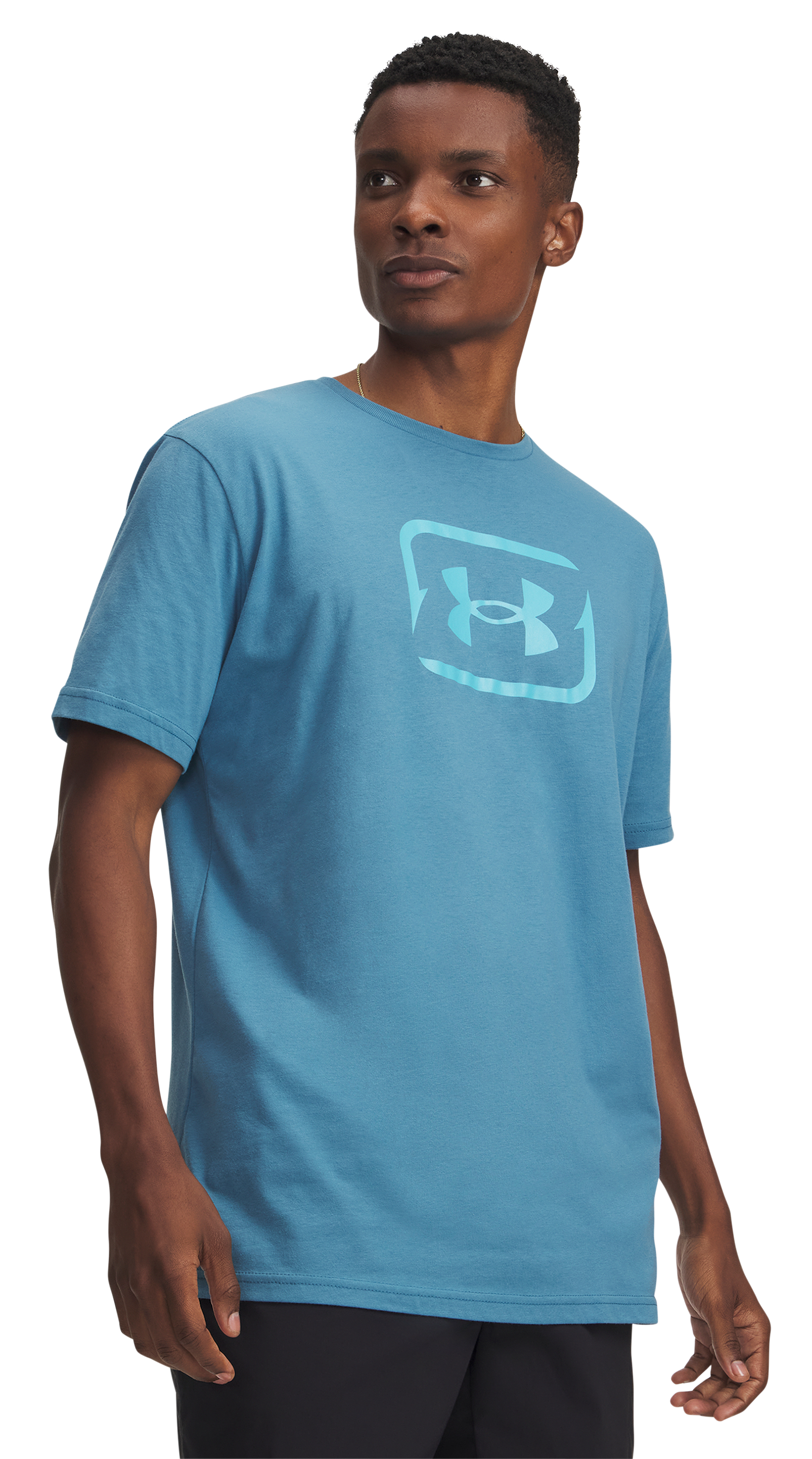 Image of Under Armour Fish Logo Short-Sleeve T-Shirt - Boundless Blue