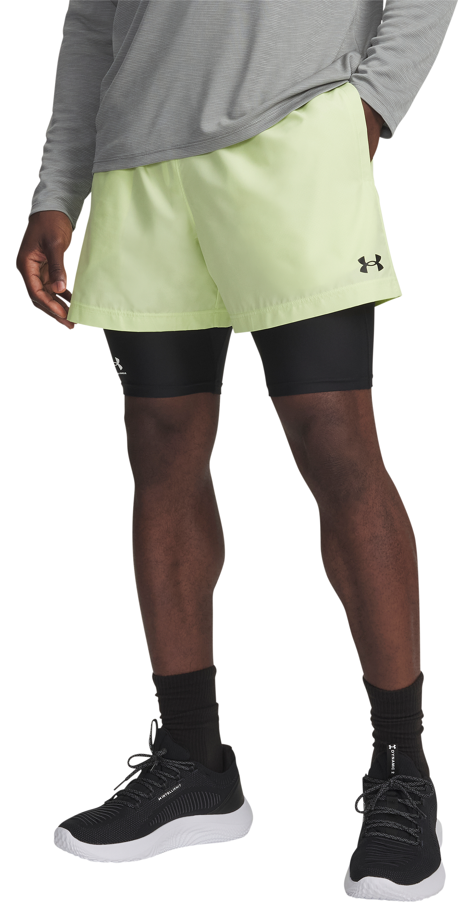 Image of "Under Armour Tech Woven 5"" Shorts - Fade Green"