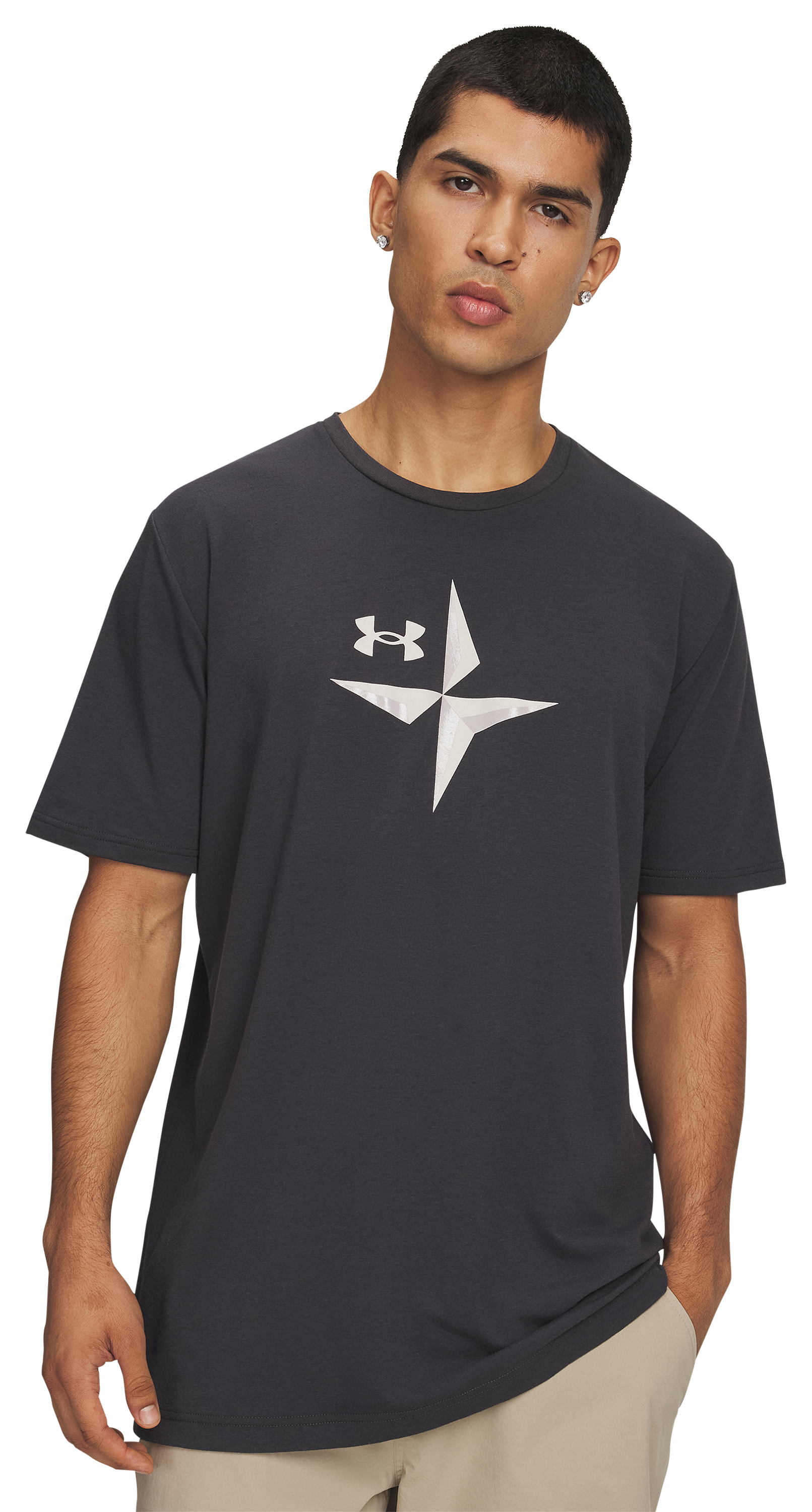 Image of Under Armour Explore Graphic Short-Sleeve T-Shirt - Anthracite