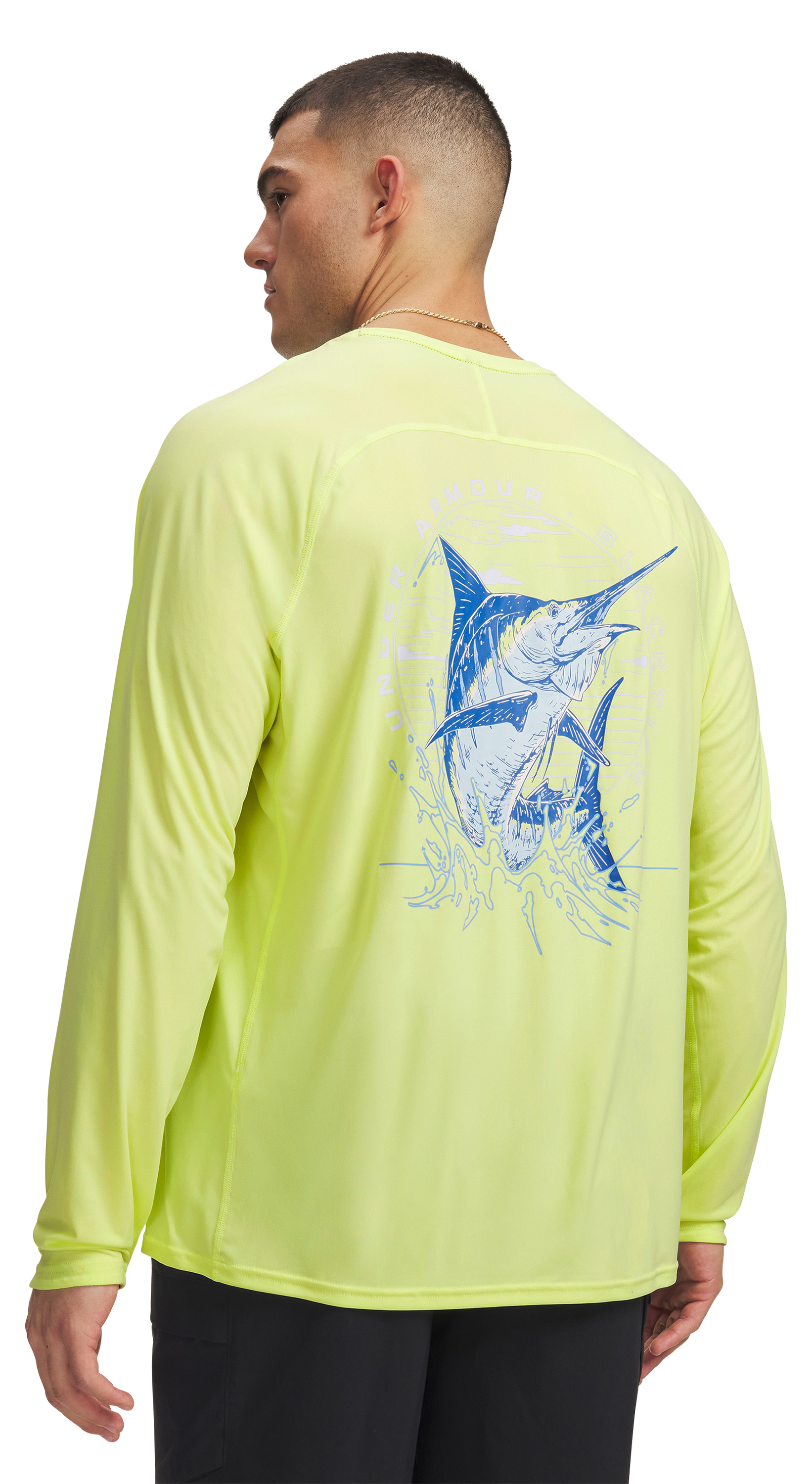Image of Under Armour BTH Fish Elite Species Long-Sleeve Crew - Fade Green
