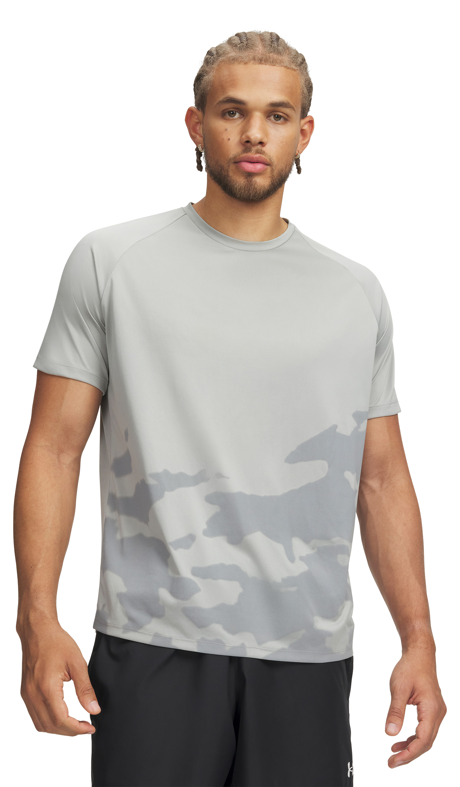 Image of Under Armour Tech Novelty Short-Sleeve T-Shirt - Titanium