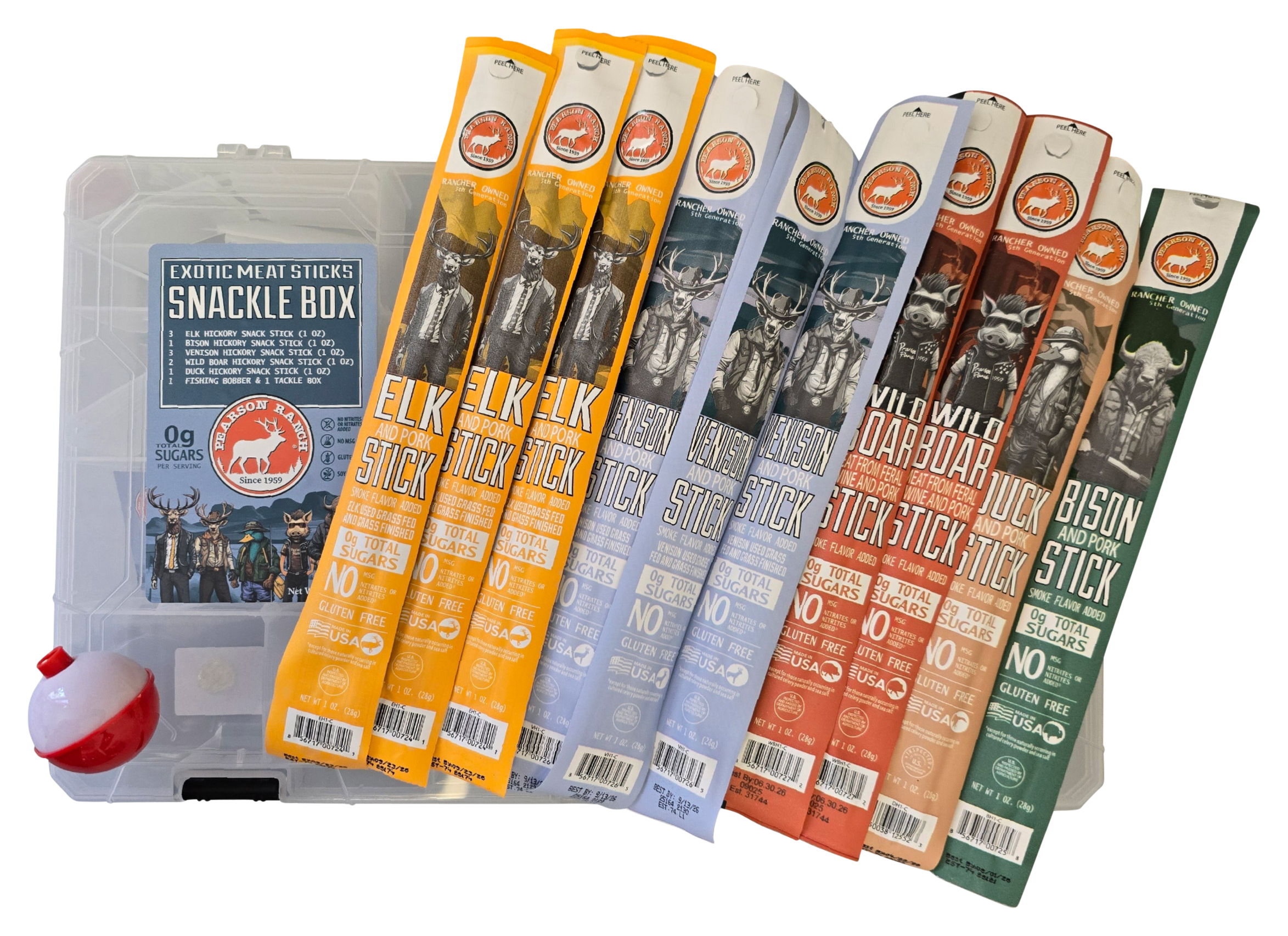 Image of Pearson Ranch Exotic Meat Sticks Tackle Box