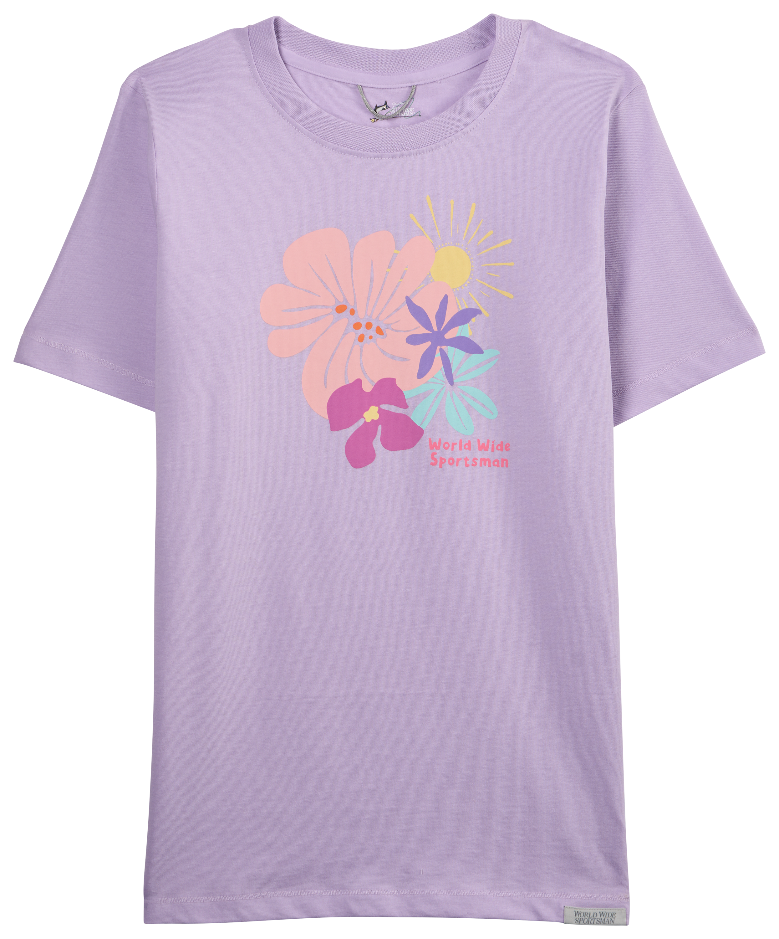 Image of World Wide Sportsman Graphic Short-Sleeve T-Shirt for Kids - Pastel Lilac