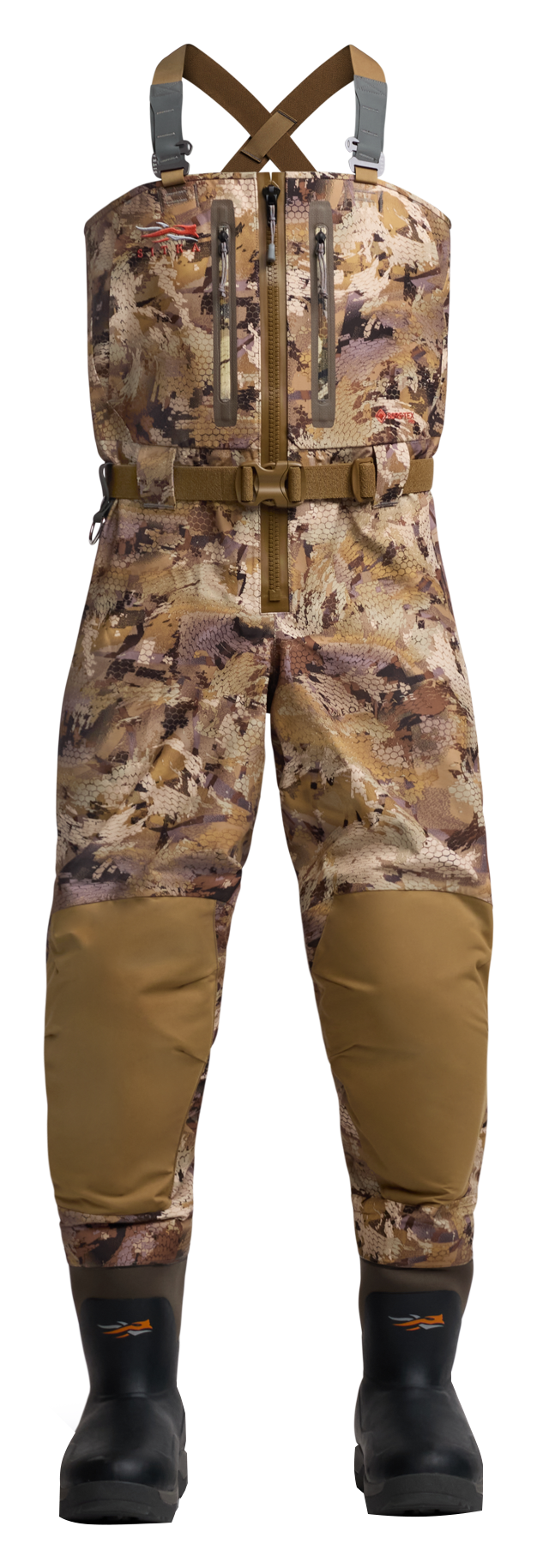 Image of Sitka Delta Pro Zip GTX Hunting Waders for Men - GORE OPTIFADE Waterfowl Marsh - 3XL - 12/Regular
