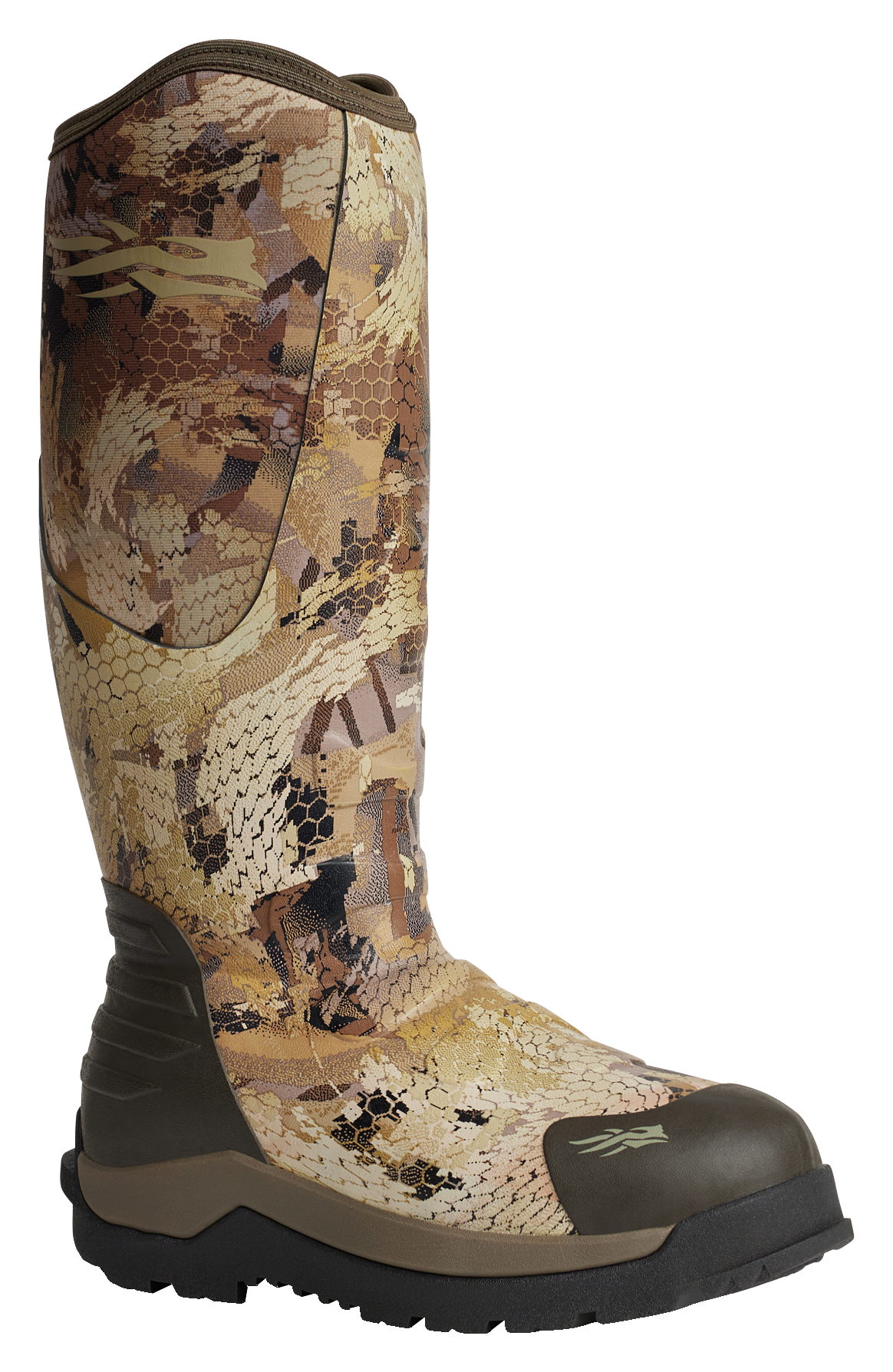 Image of SITKA Back40 Insulated Rubber Boots for Men - Optifade Marsh
