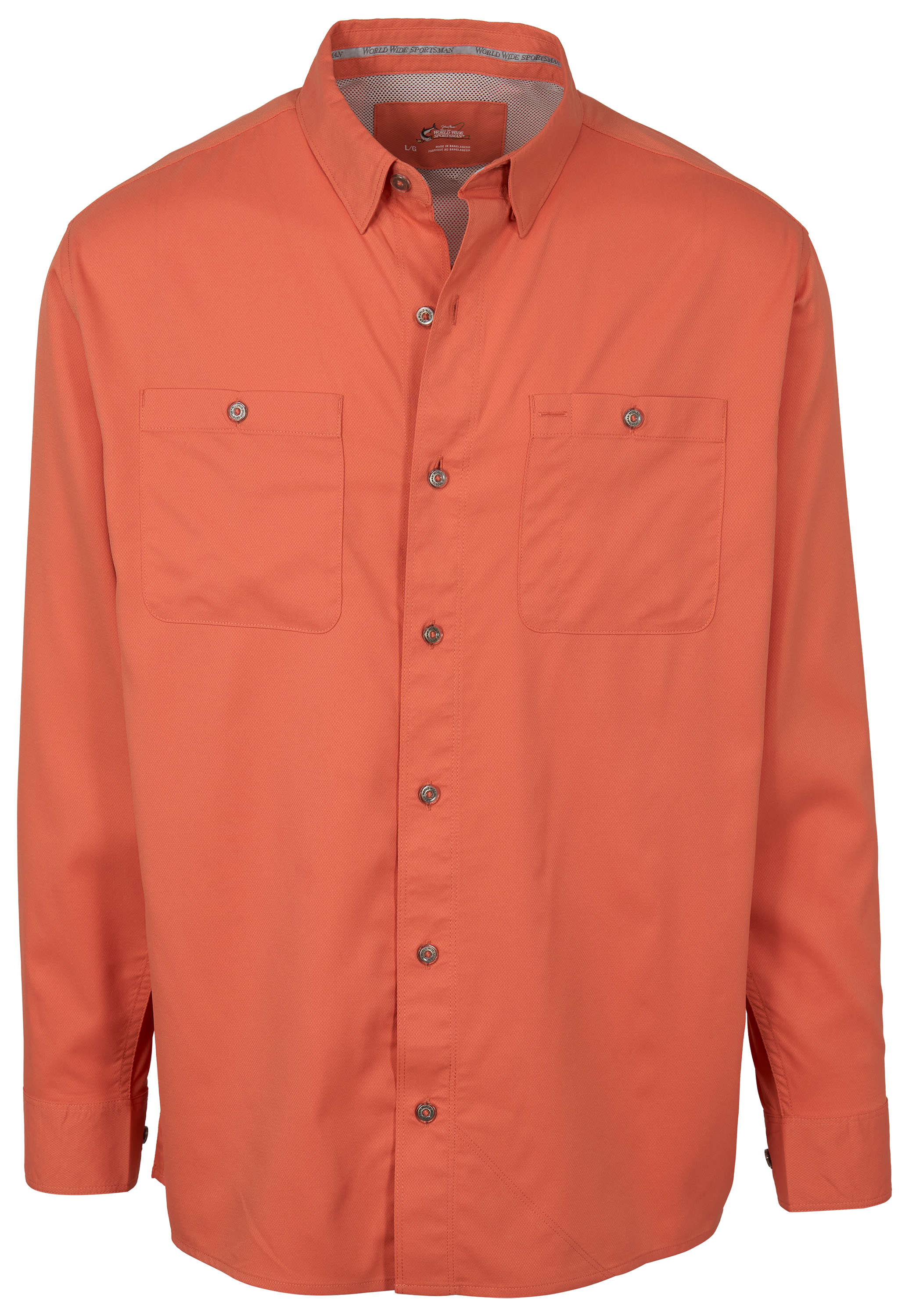 Image of World Wide Sportsman Ultimate Angler 3D Cool Solid Long-Sleeve Shirt - Langoustino