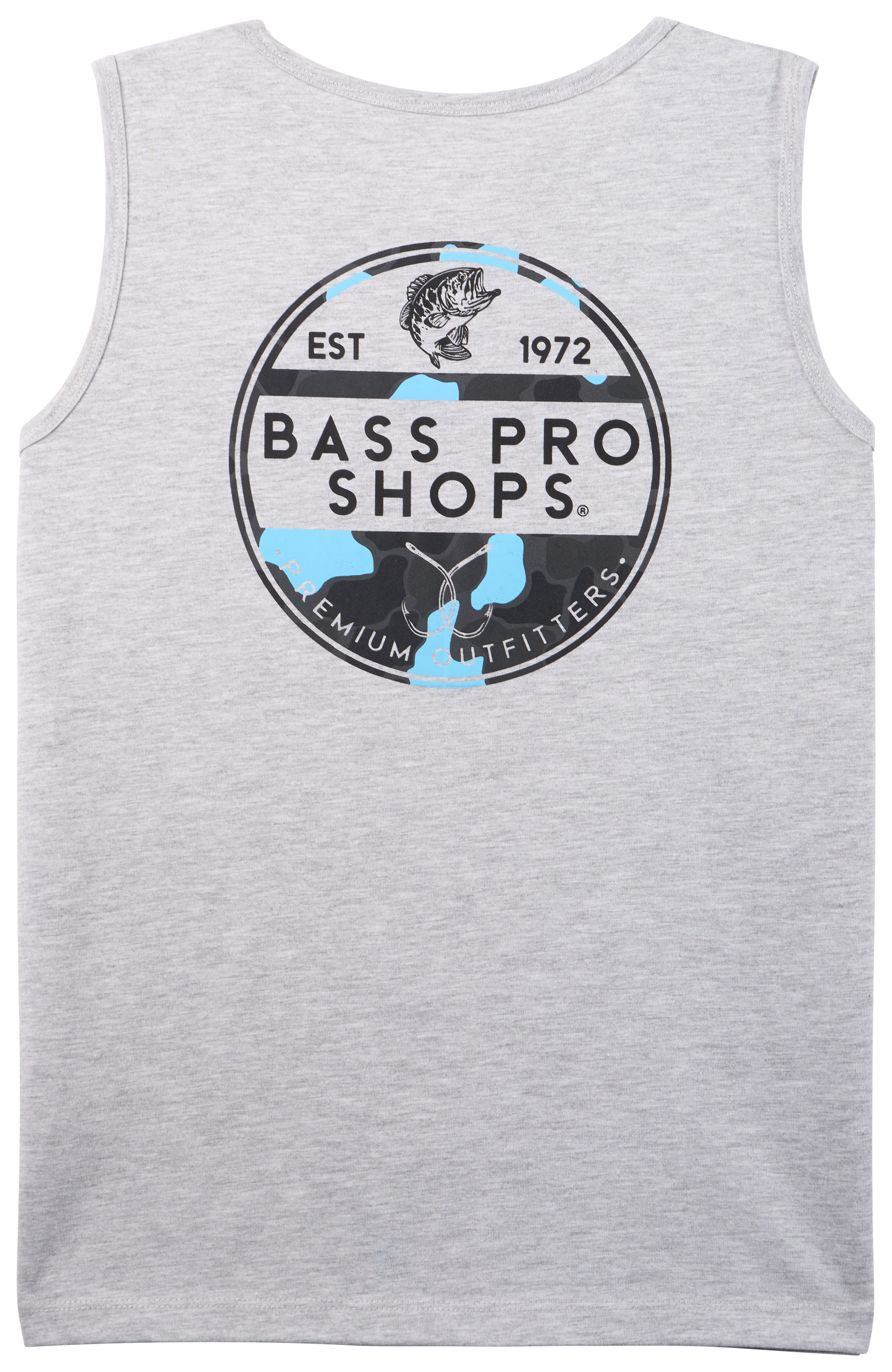 Image of Bass Pro Shops Premium Outfitters Tank Top for Kids - Heather Gray