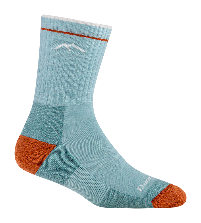 Image of Darn Tough Hiker Micro Crew Cushion Hiking Socks for Women - Glacier - S