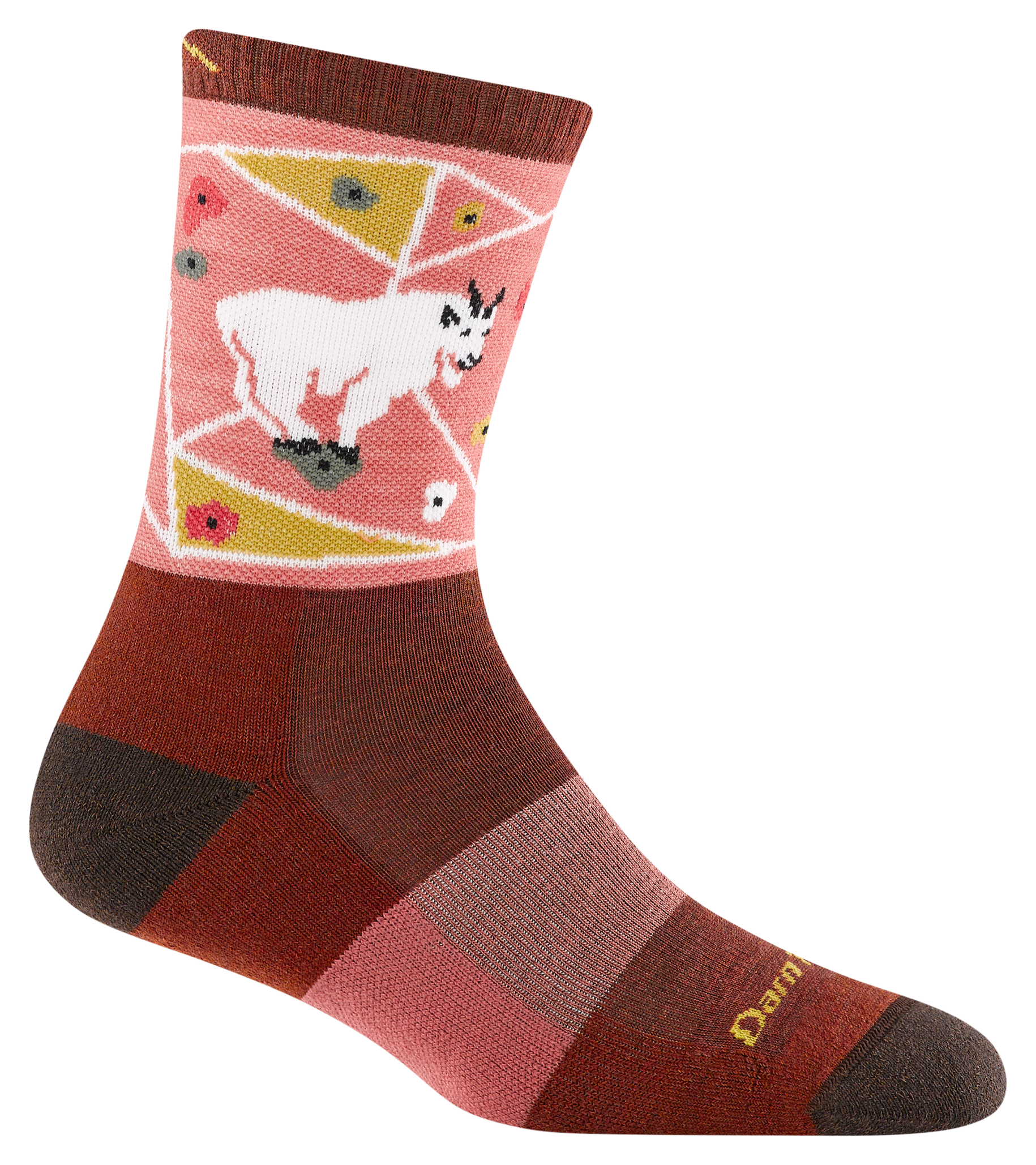 Image of Darn Tough Critter Club Micro Crew Lightweight Hiking Socks for Women - Canyon - S/Women's 4.5-7