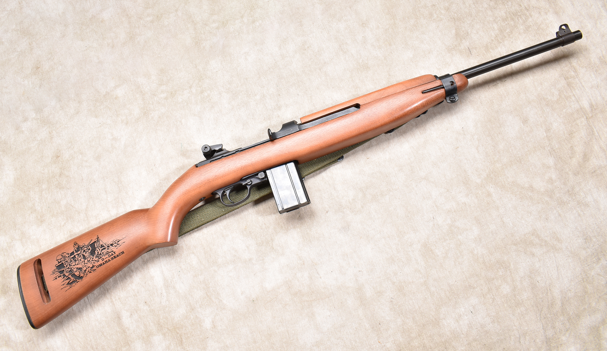 Image of IVER JOHNSON ~ M1 CARBINE ~ D-DAY OMAHA BEACH COMMEMORATIVE ~ .30 CARBINE