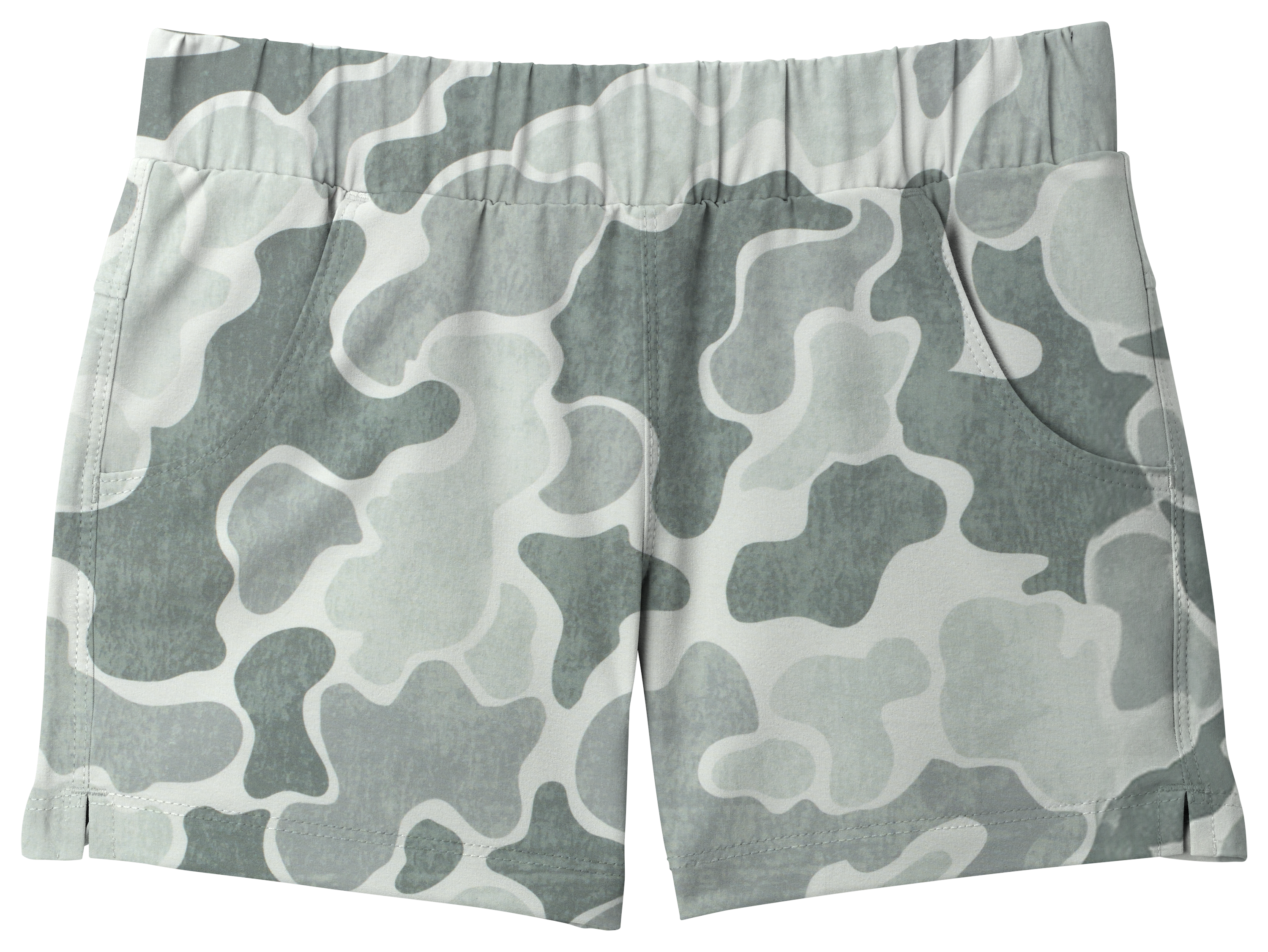 Image of World Wide Sportsman Charter Shorts for Toddlers - Green Vintage Camo