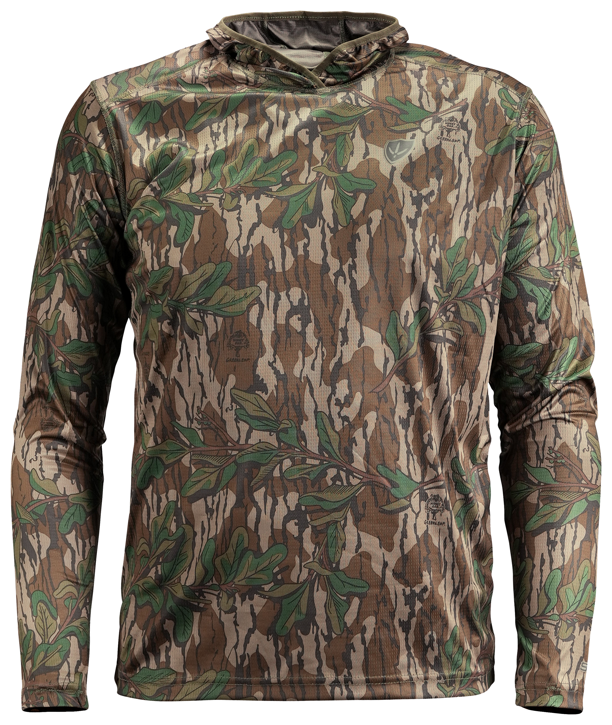 Image of Blocker Outdoors Finisher Lightweight Performance Hoodie - Mossy Oak Greenleaf