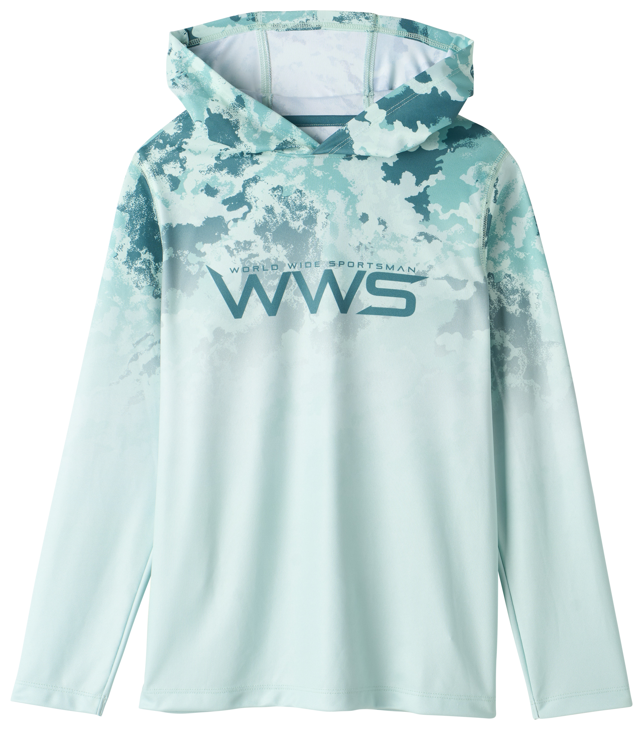 Image of World Wide Sportsman Surfcaster Knit Hoodie for Kids - Swell Surf Spray