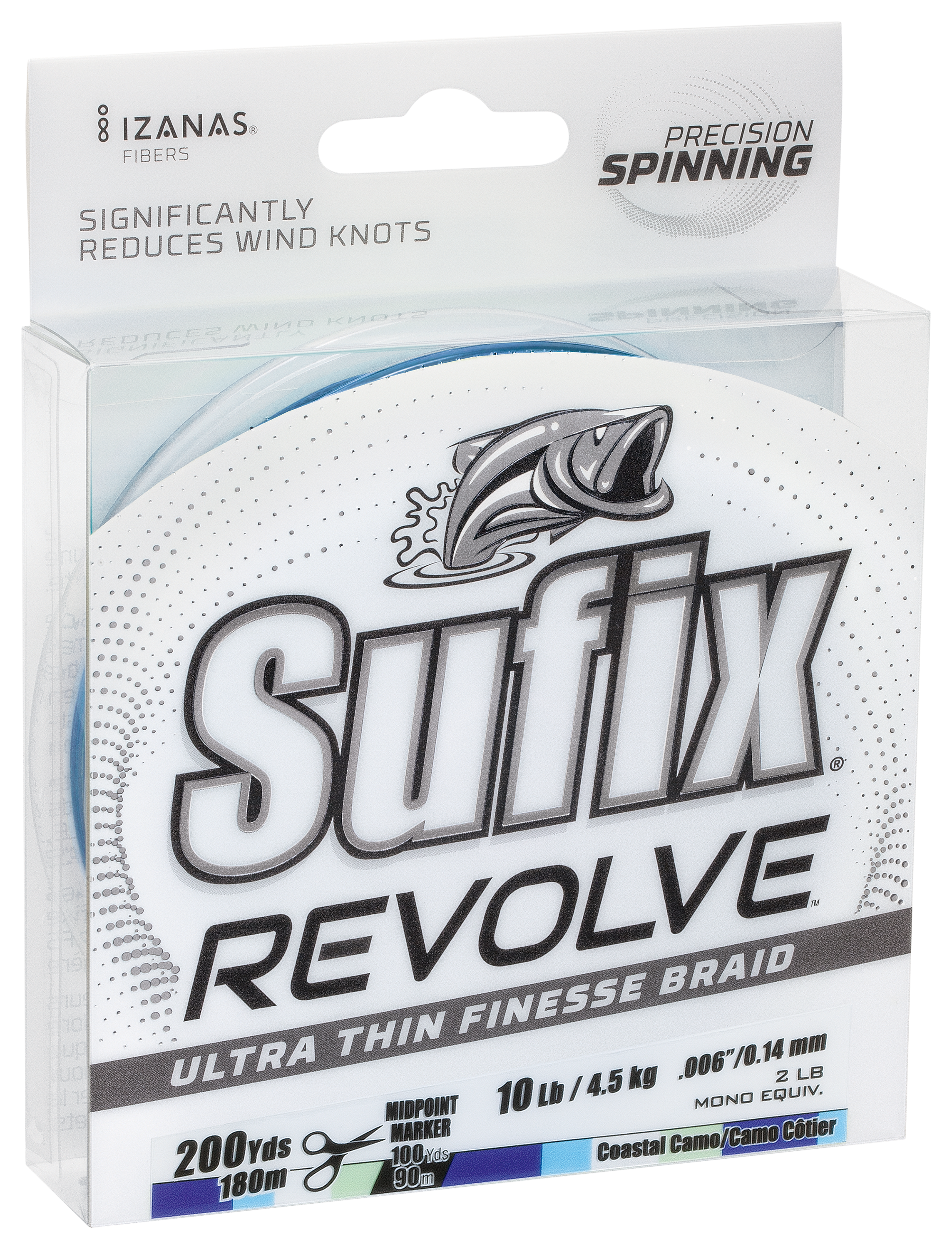 Image of Sufix Revolve Finesse Braid Fishing Line - Coastal Camo - 12 lb. test