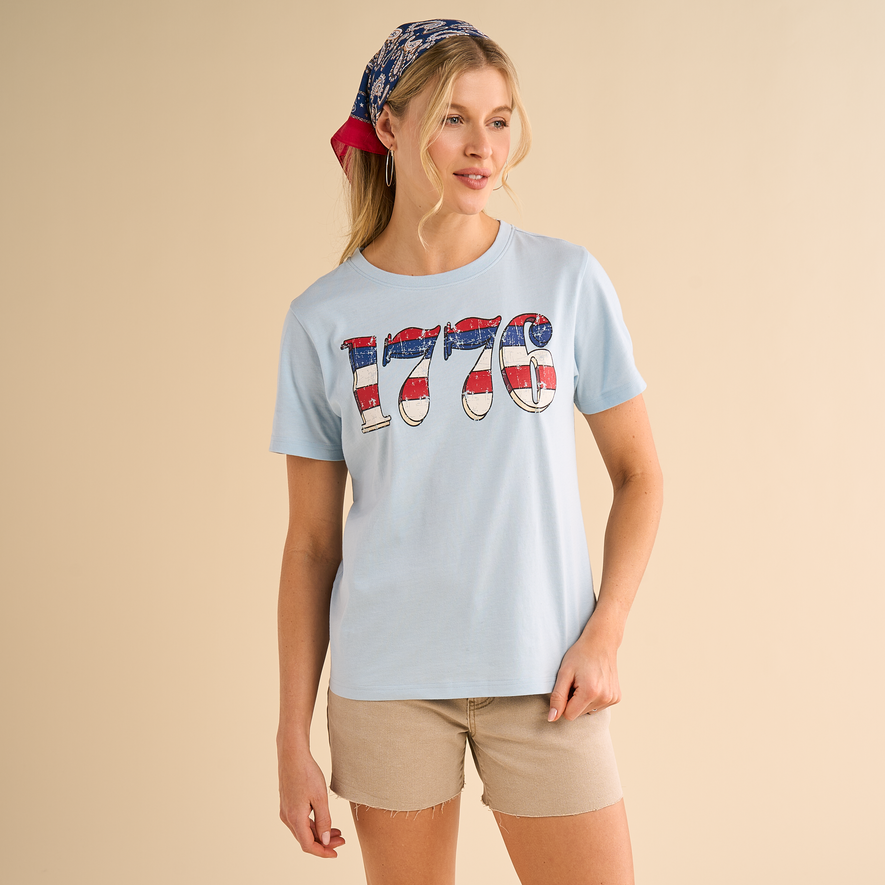 Image of Natural Reflections 1776 Graphic Short-Sleeve T-Shirt - Skyway