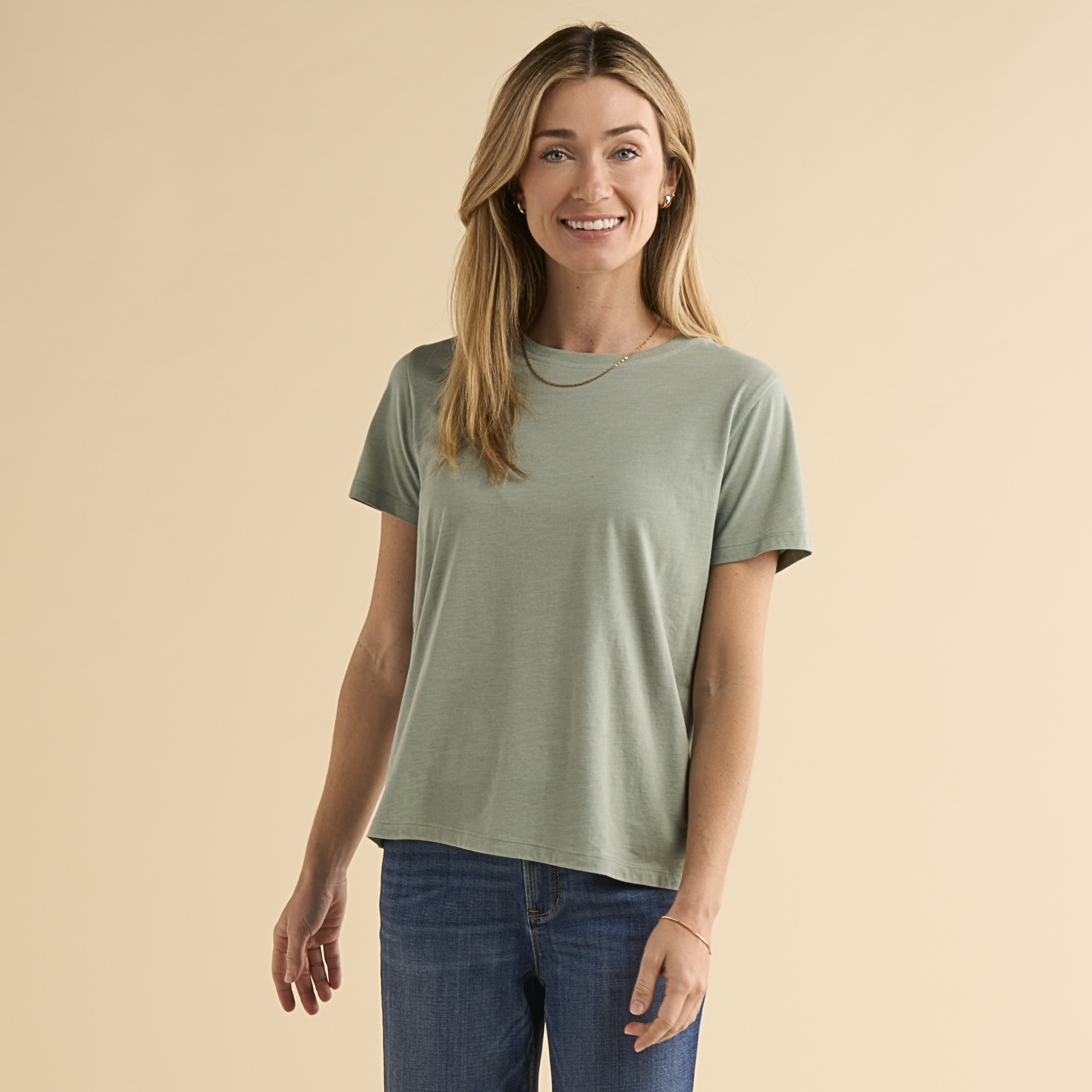 Image of Natural Reflections Everyday Crew Short-Sleeve T-Shirt - Iceberg Green