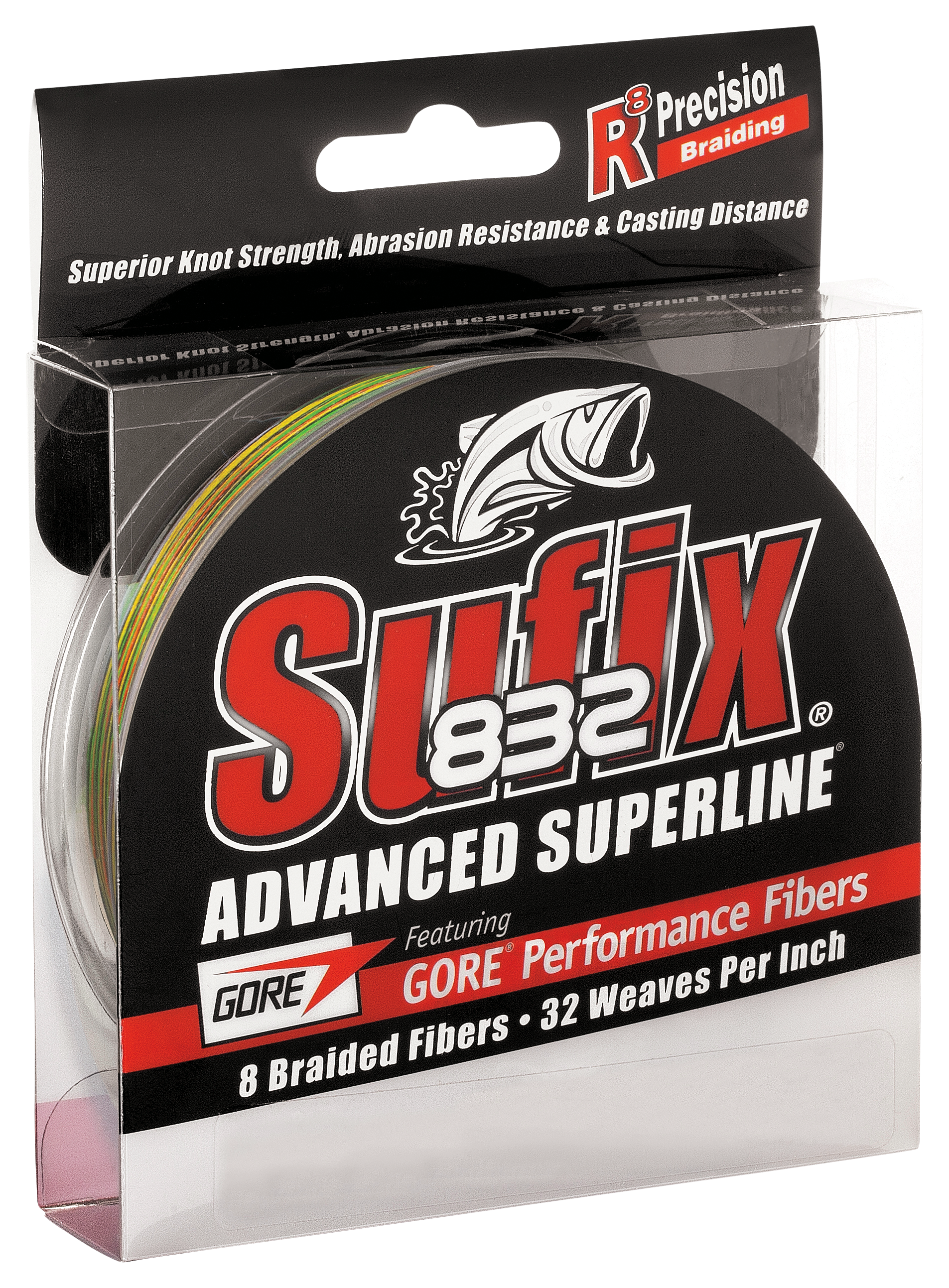 Image of Sufix 832 Advanced Superline Braid Fishing Line 150-Yard Spool - Fire Tiger - 30 lb.