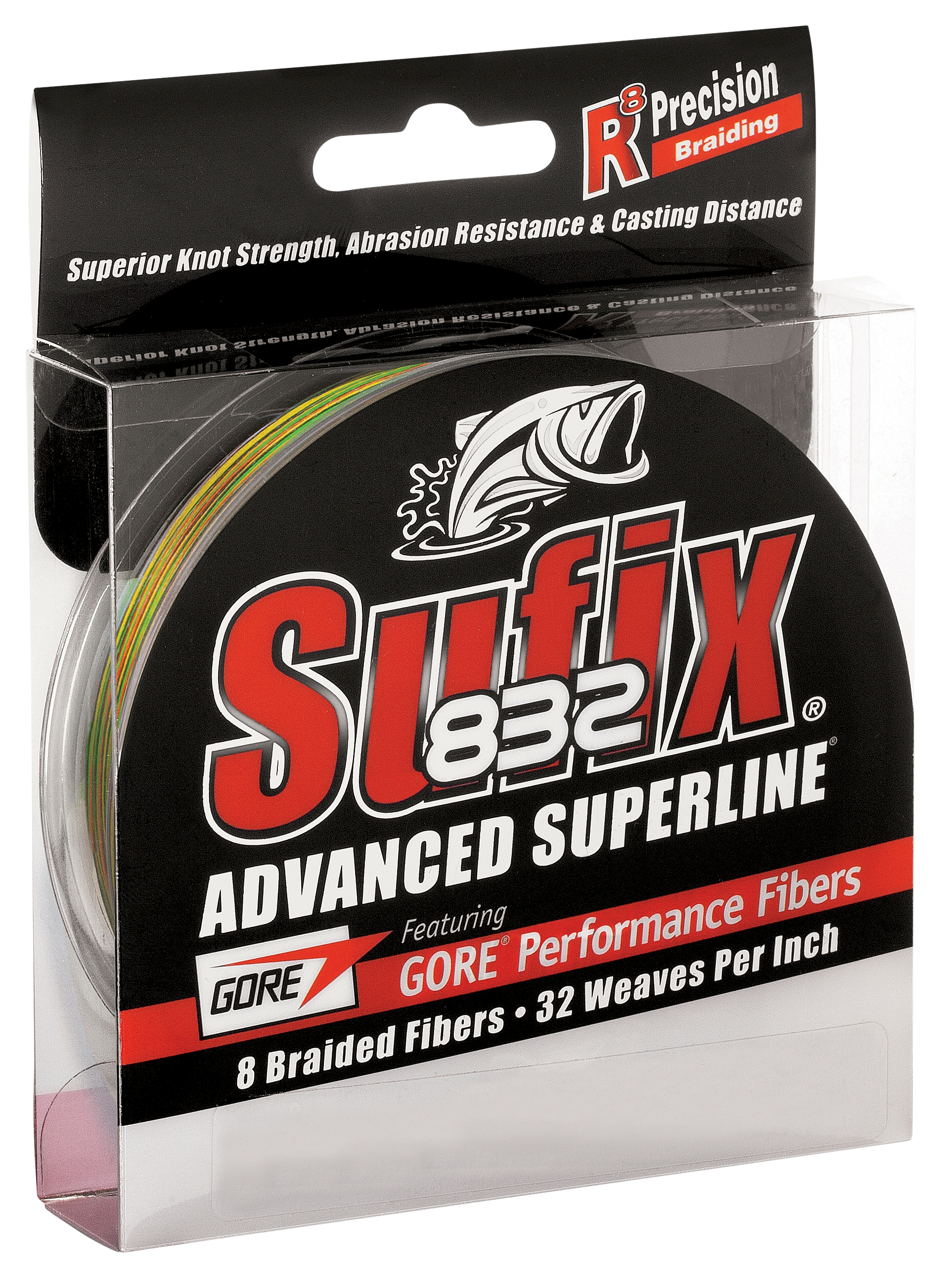Image of Sufix 832 Advanced Superline Braid Fishing Line 300-Yard Spool - Fire Tiger - 80 lb. test