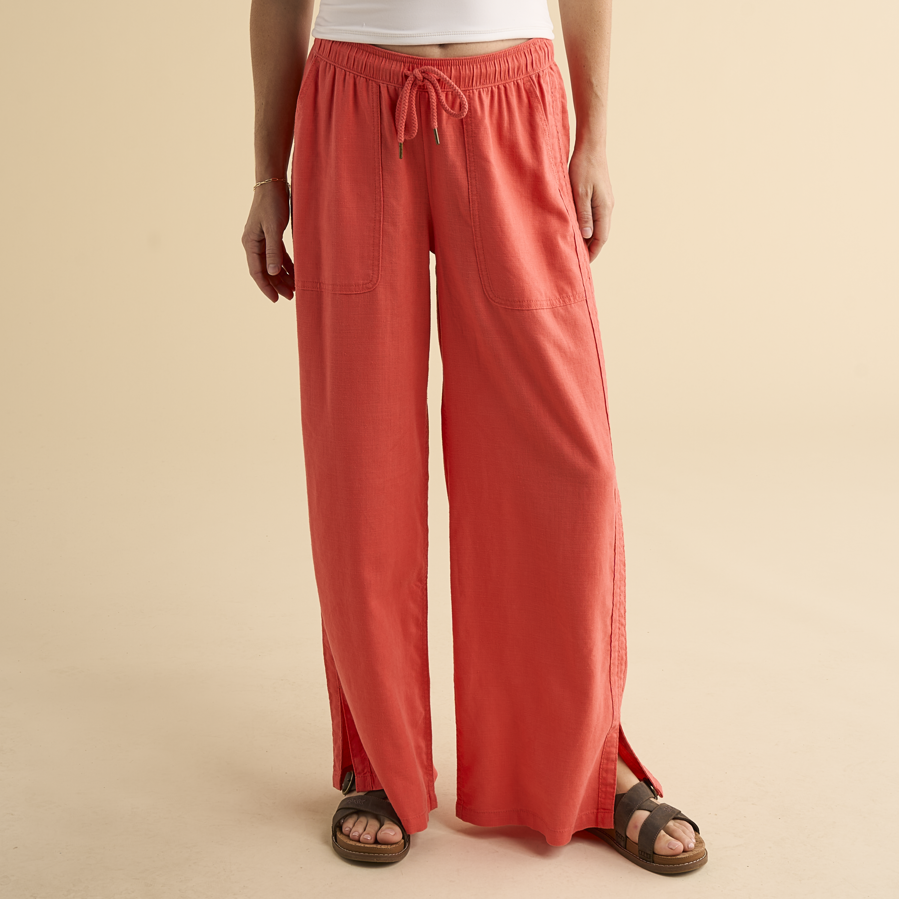 Image of Natural Reflections Sundrift Pull-On Pants - Spiced Coral