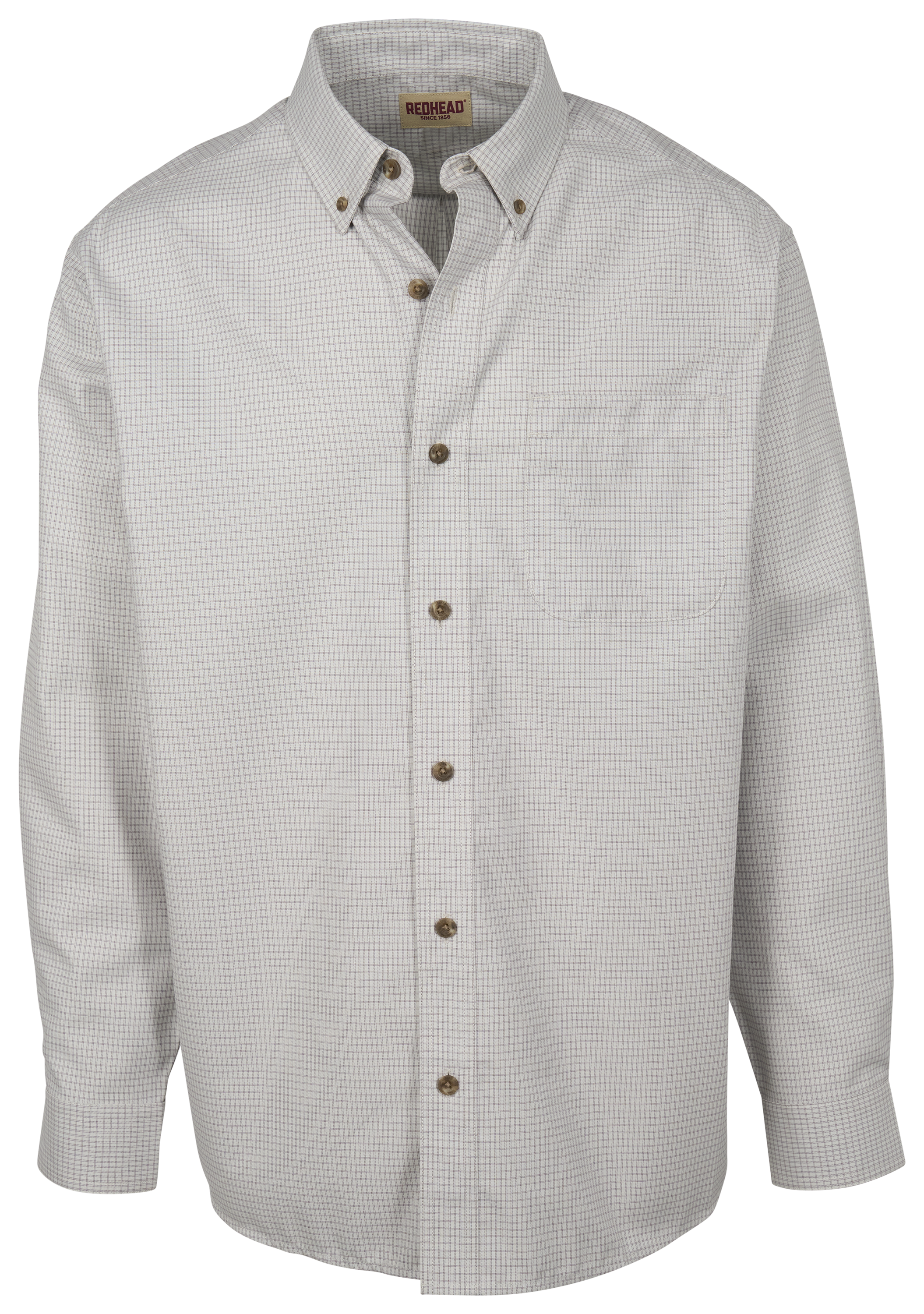 Image of RedHead Wrinkle-Free Easy-Care Button-Down Long-Sleeve Shirt - Done Glenwood