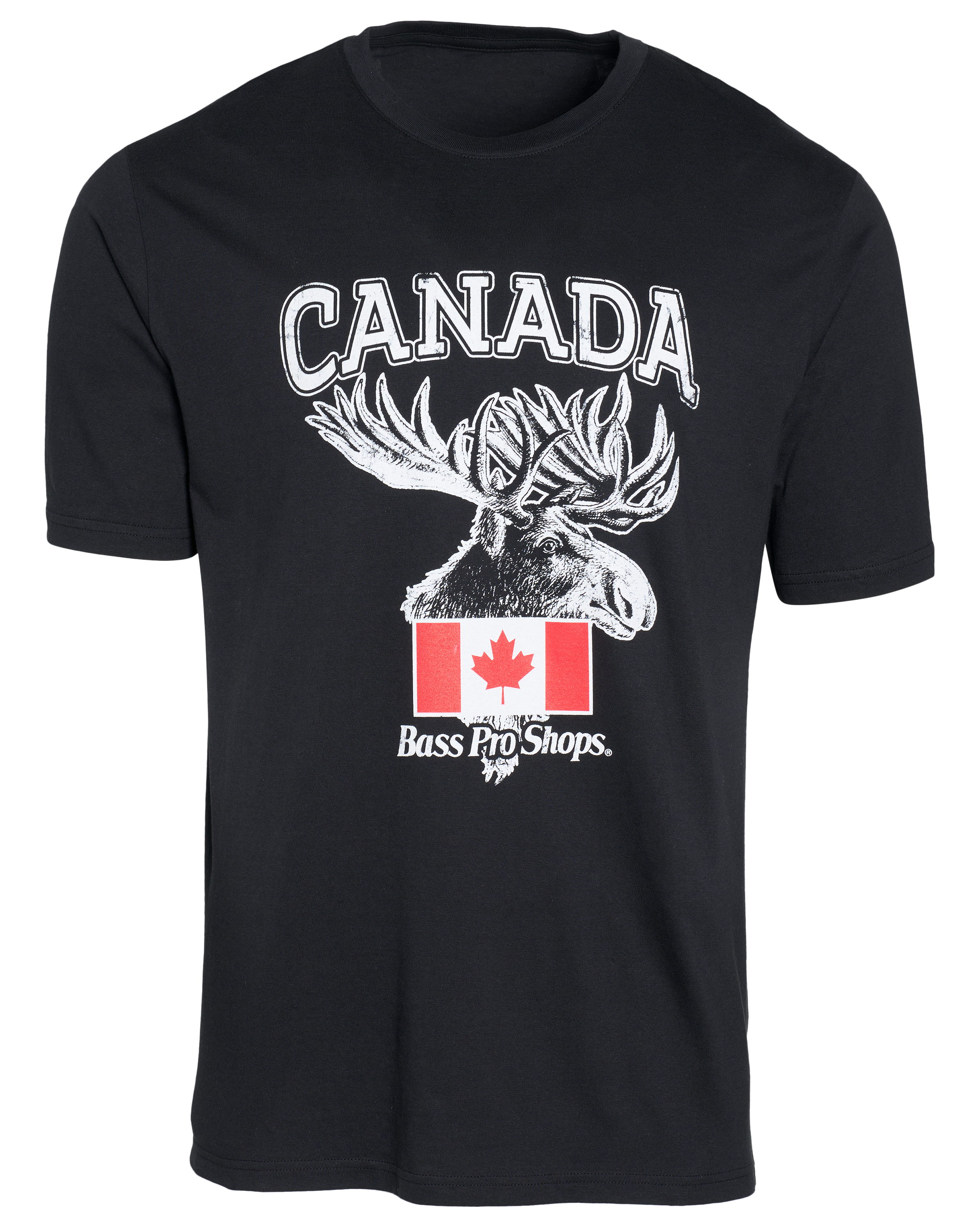 Image of Bass Pro Shops Canada Moose Short-Sleeve T-Shirt - Black
