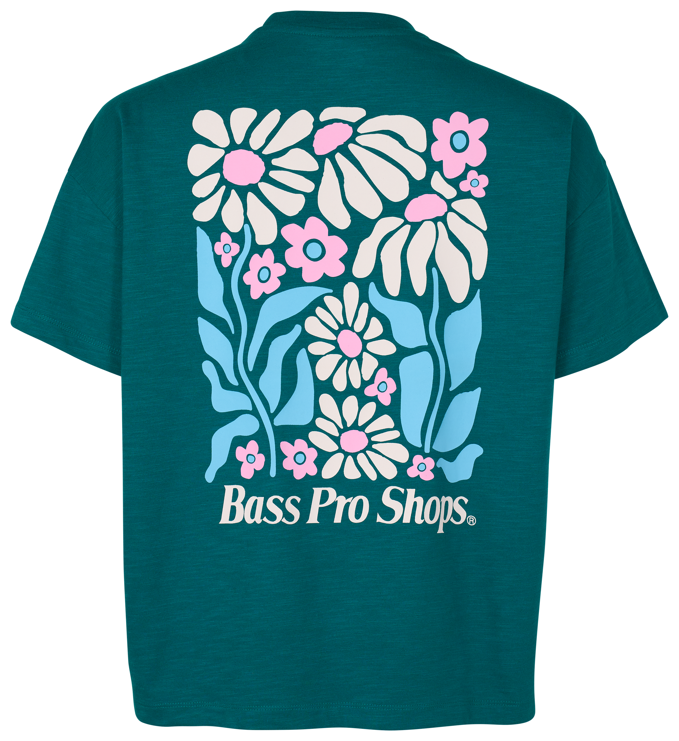 Image of Bass Pro Shops Flowers Graphic Short-Sleeve T-Shirt - Everglade