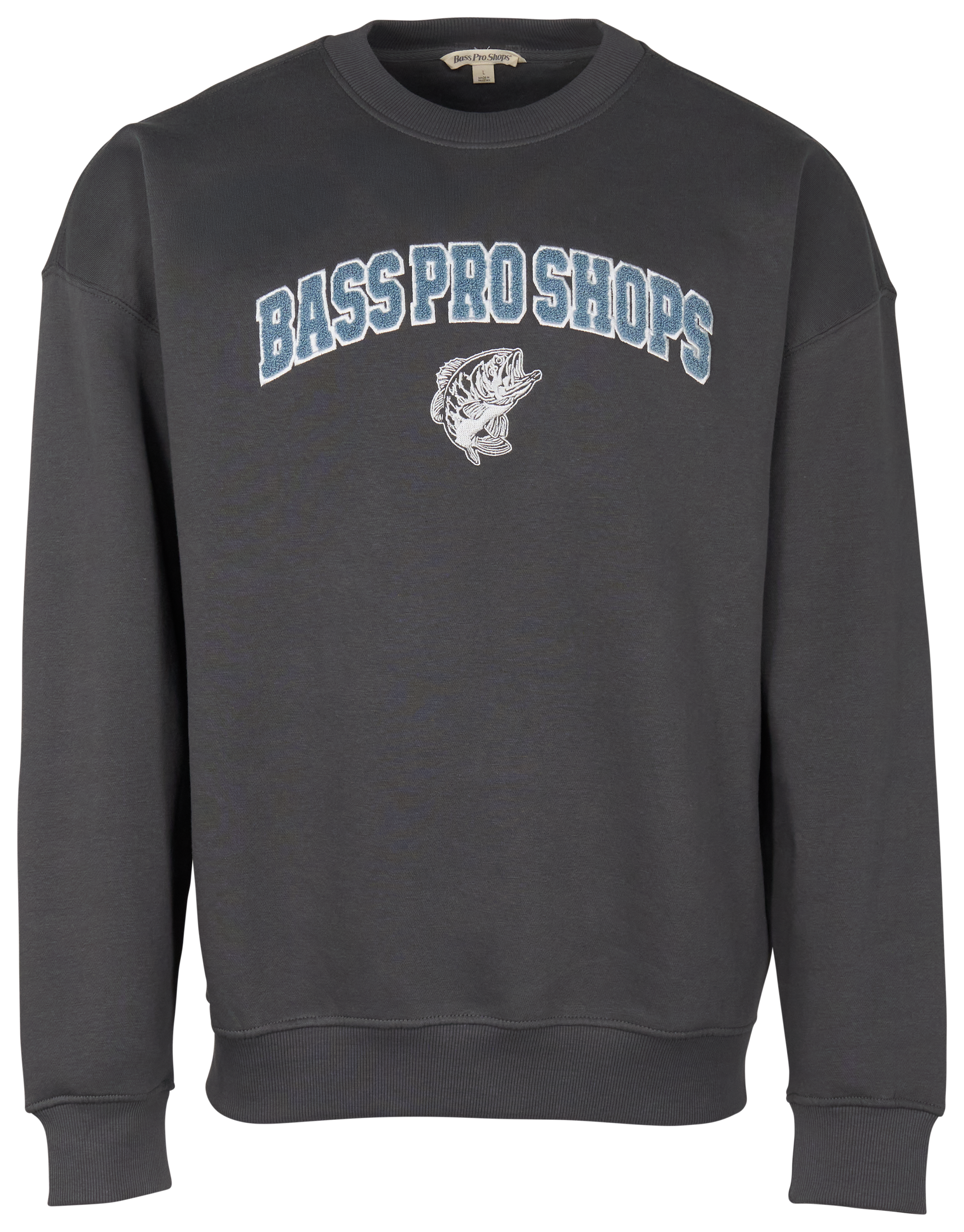 Image of Bass Pro Shops Vintage Crew-Neck Long-Sleeve Sweatshirt - Magnet
