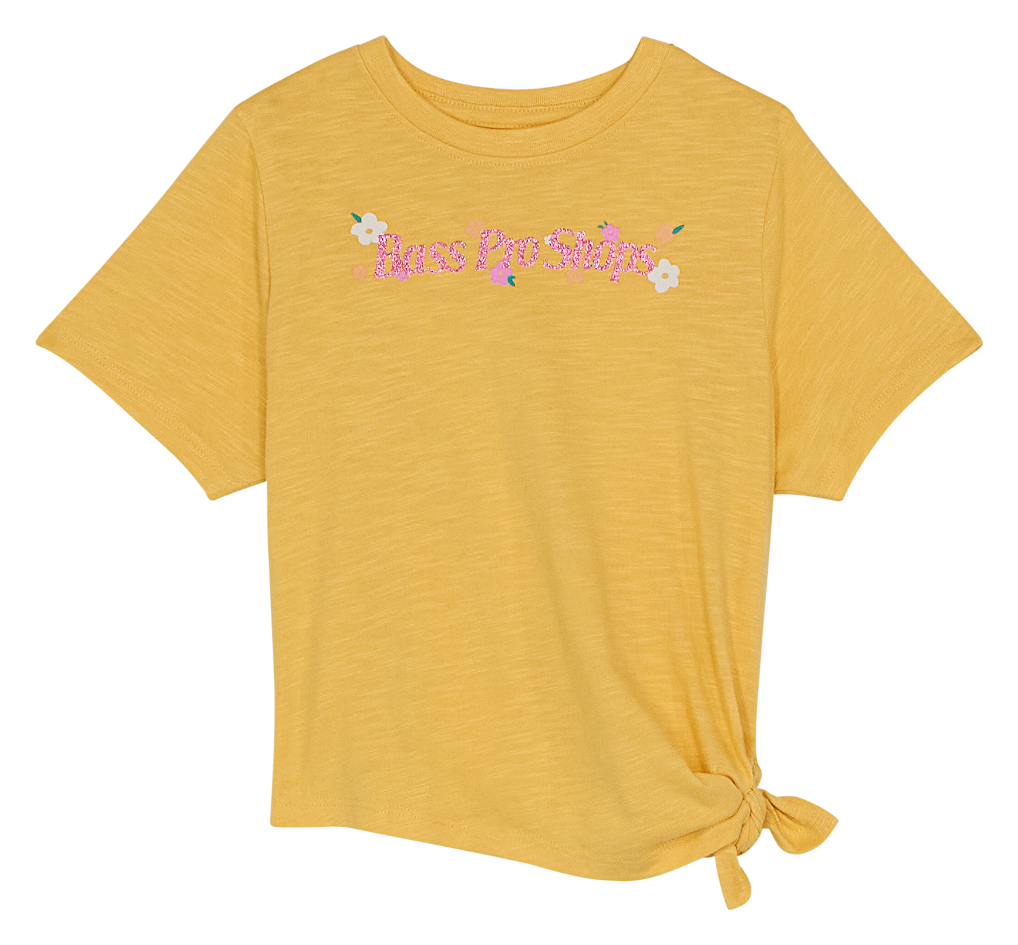 Image of Bass Pro Shops Wordmark Logo Side-Tie Short-Sleeve T-Shirt for Toddlers - Cornsilk