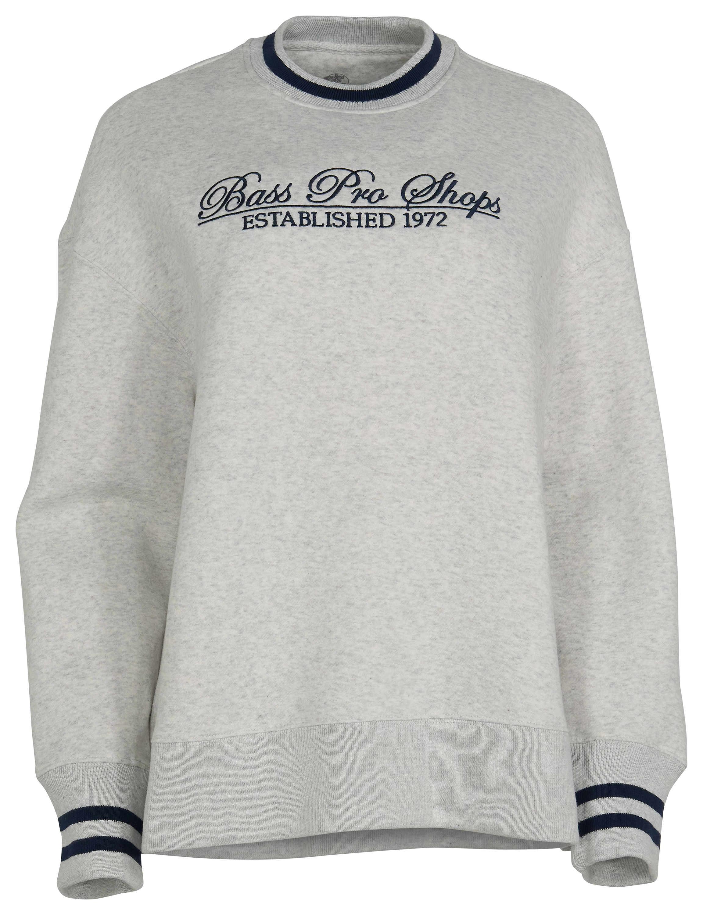 Image of Bass Pro Shops Embroidered Logo Tunic Sweatshirt - Heather Gray
