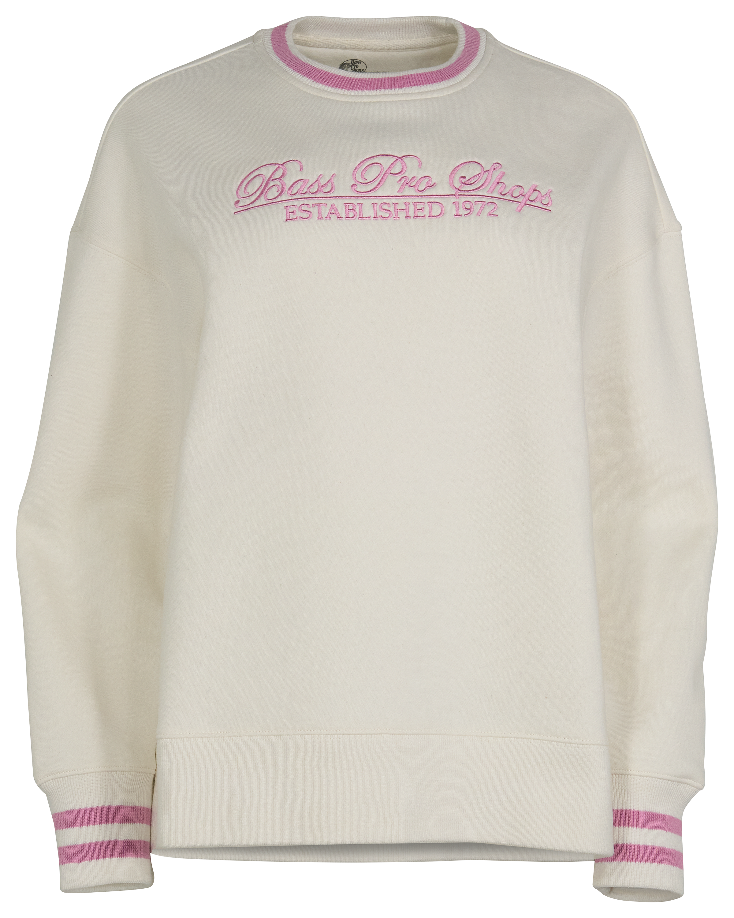 Image of Bass Pro Shops Embroidered Logo Tunic Sweatshirt - Egret
