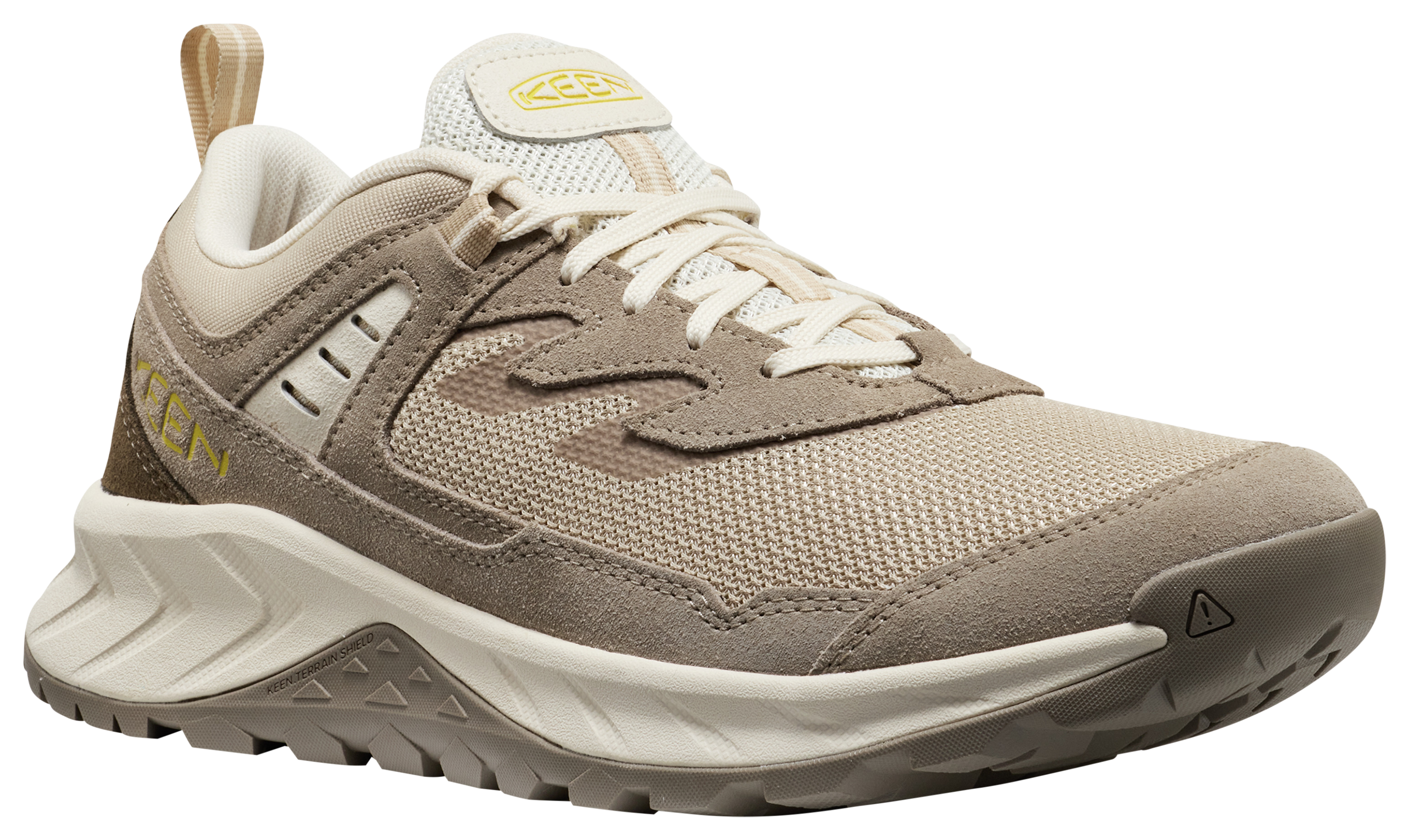 Image of KEEN Hightrail Vented Hiking Shoes for Men - Brindle/Cream Gold - 8M