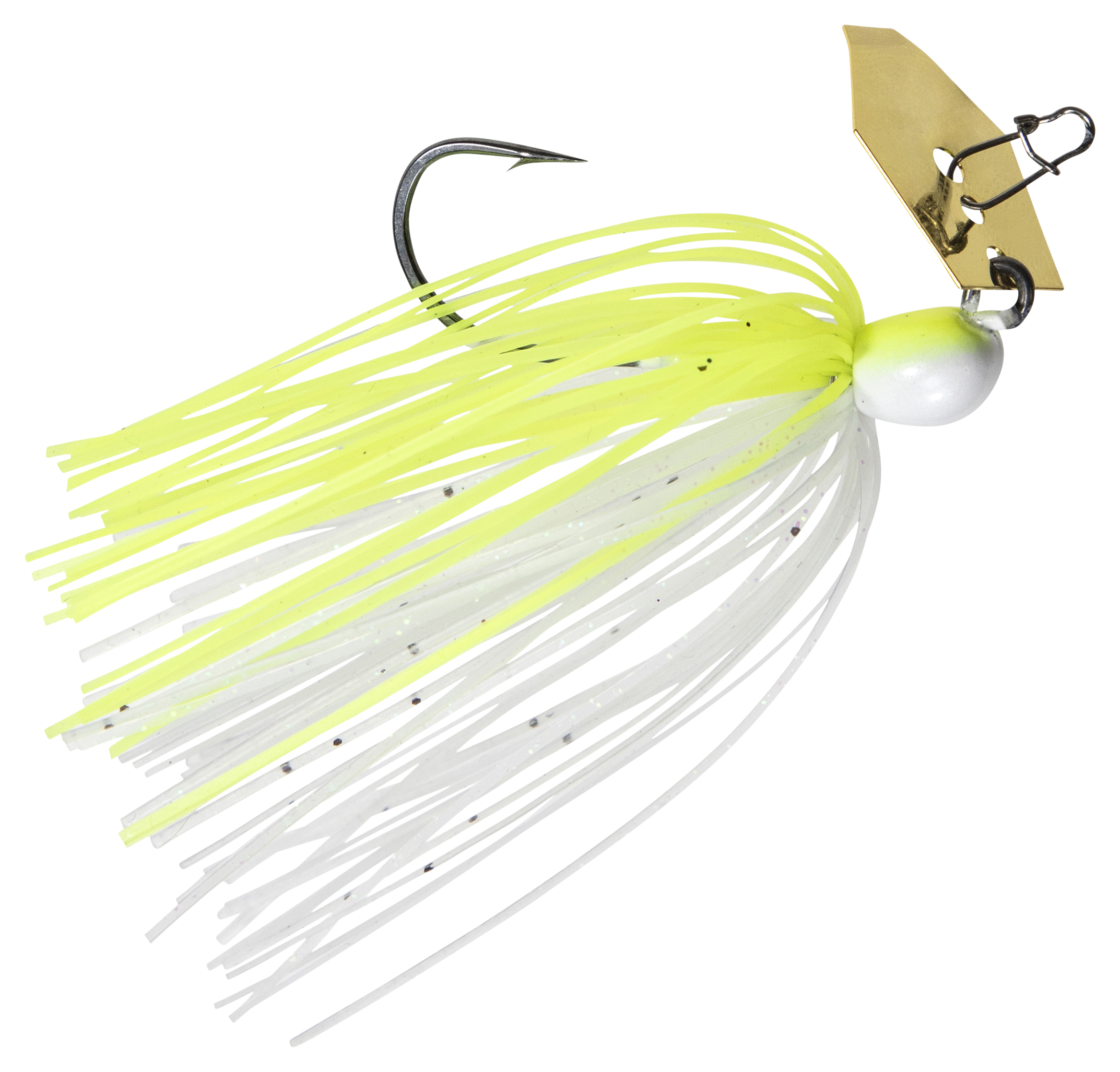 Image of Z-Man ChatterBait MicroMax Bladed Jig - Chartreuse/White - 3/16 oz.