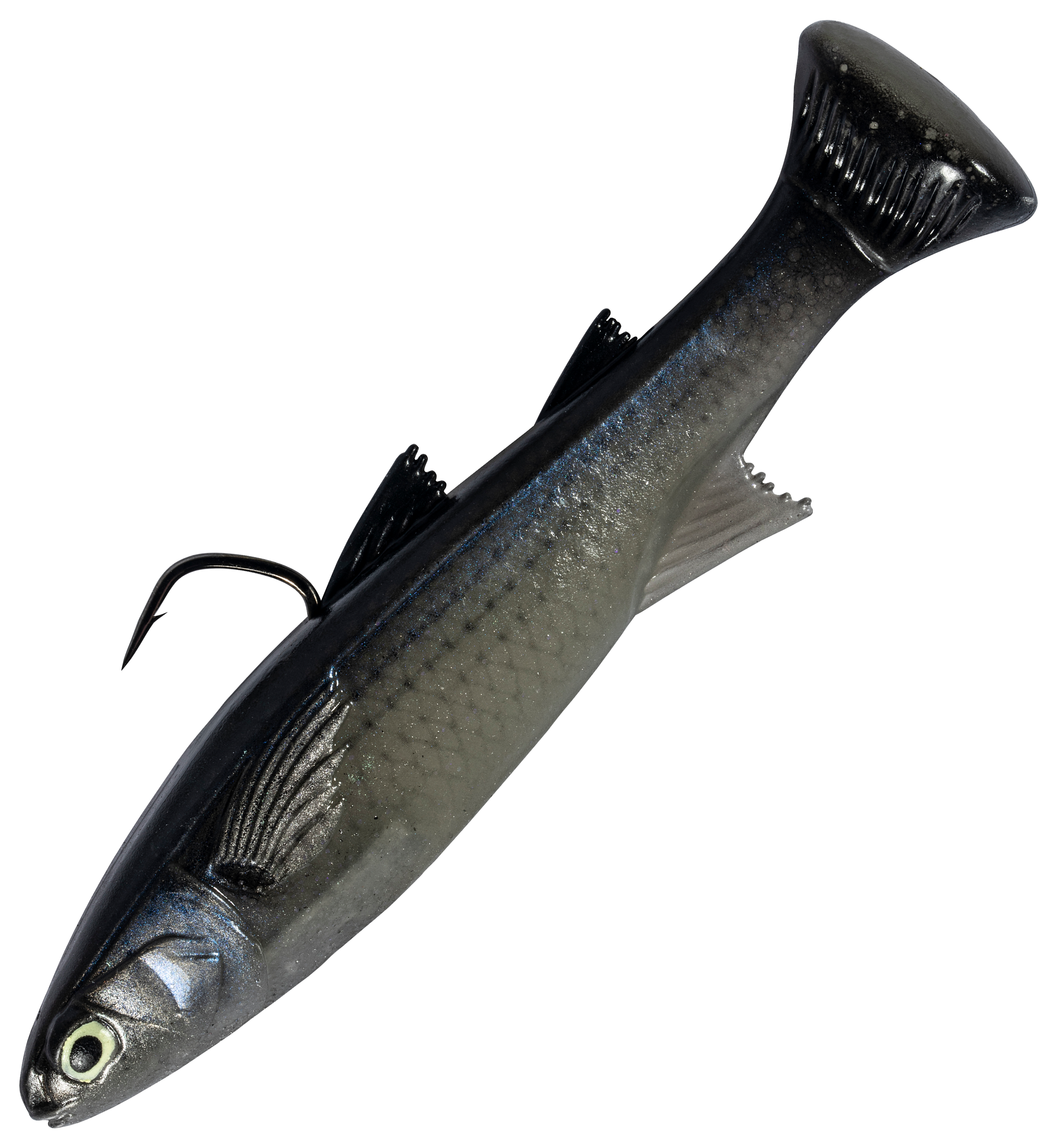 Image of "Z-Man Mulletron LT Fast-Sinking Swimbait - Glow Mullet - 4-1/2"" - 1-1/4 oz."